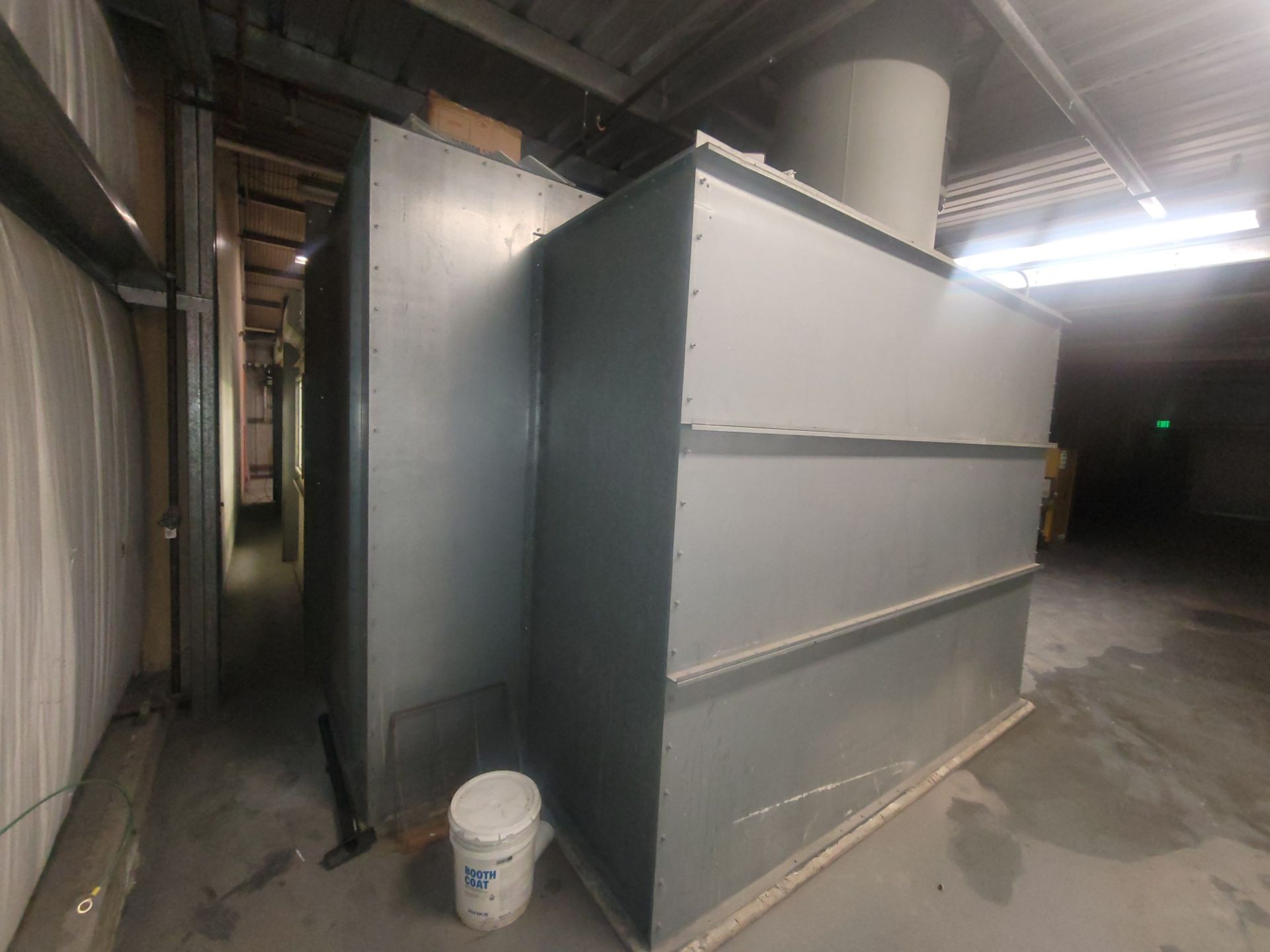 PAINT BOOTH, OUTSIDE DIMENSIONS: 35' X 15-1/2' X 10' HT, INSIDE DIMENSIONS: 30' X 15' X 9' HT, REAR - Image 3 of 8