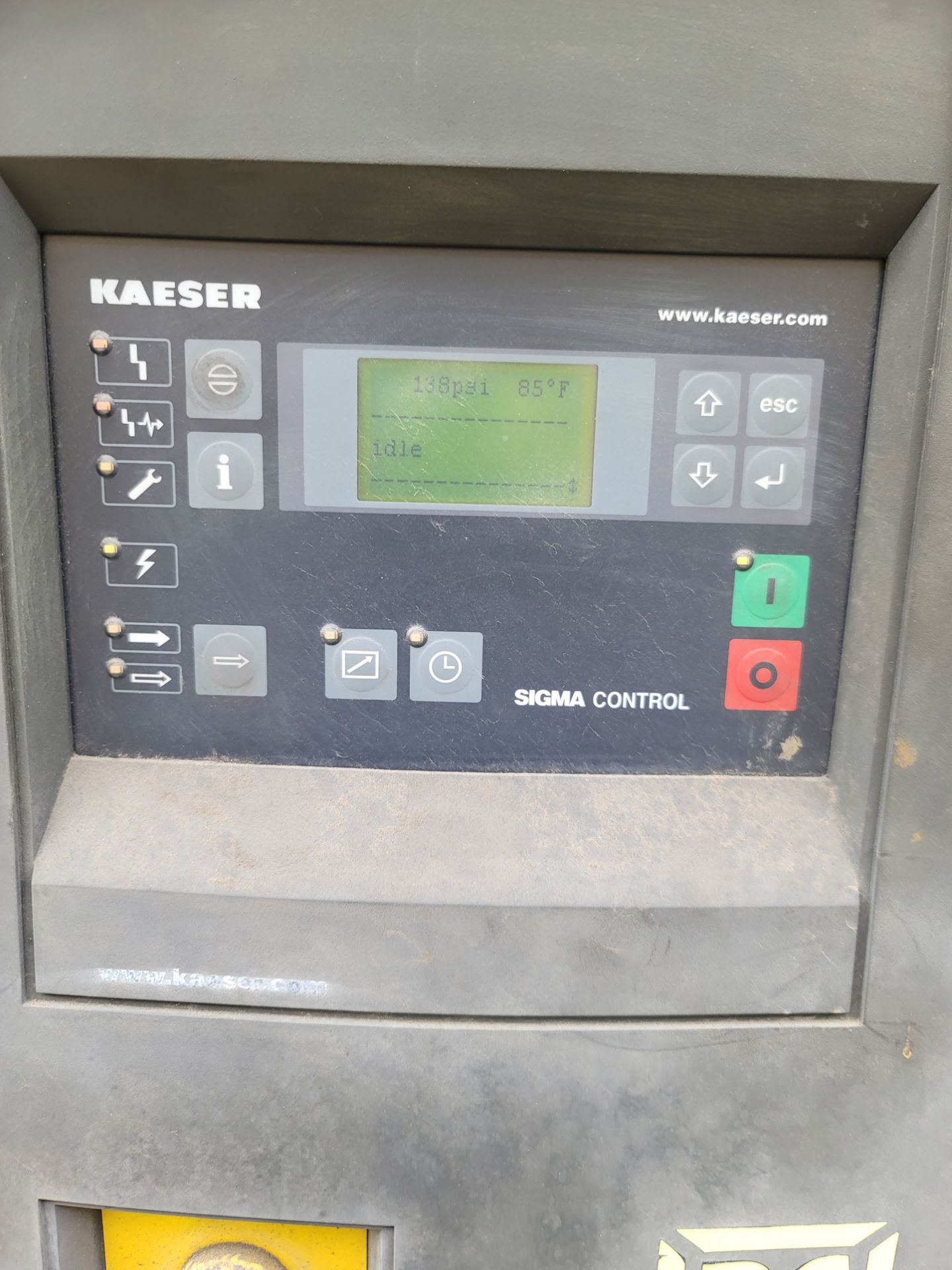 2011 KAESER 40 HP ROTARY SCREW COMPRESSOR, MODEL ASD 40, PART NO. 100629.10001, S/N 1054, (BEHIND - Image 3 of 4