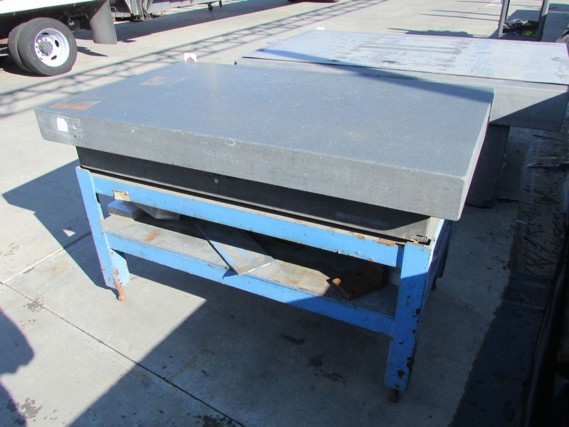 GRANITE SURFACE TABLE, 60" X 36" X 10" - Image 3 of 4