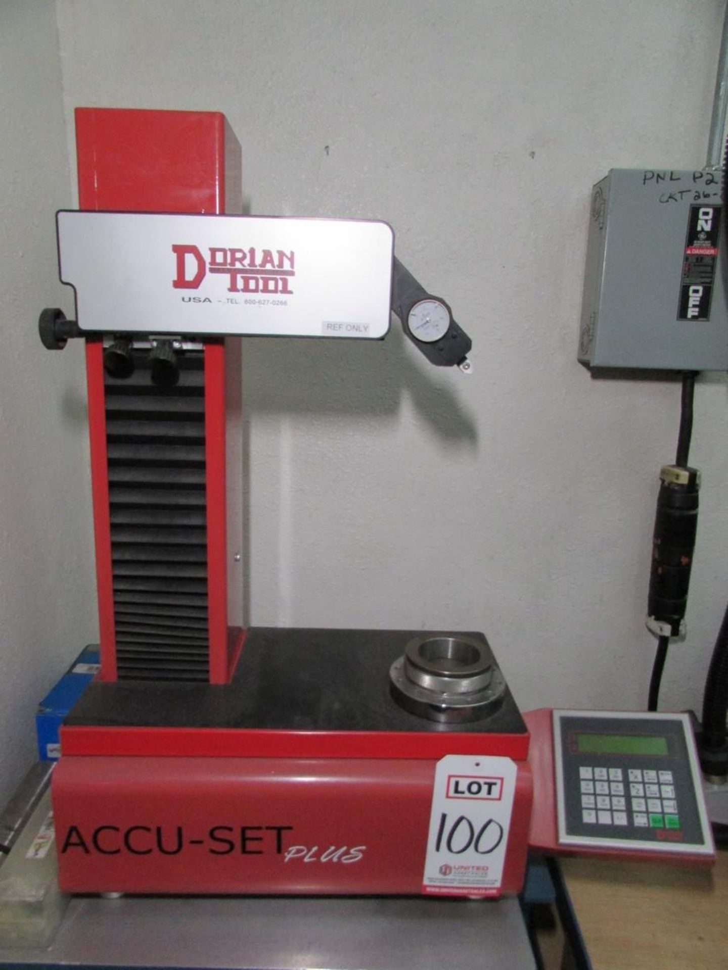 2013 DORIAN INTERNATIONAL TOOL 50 TAPER TOOL PRE-SETTER, MODEL ACCU-SET PLUS DT384.3, DRO, 110V, S/N - Image 2 of 9