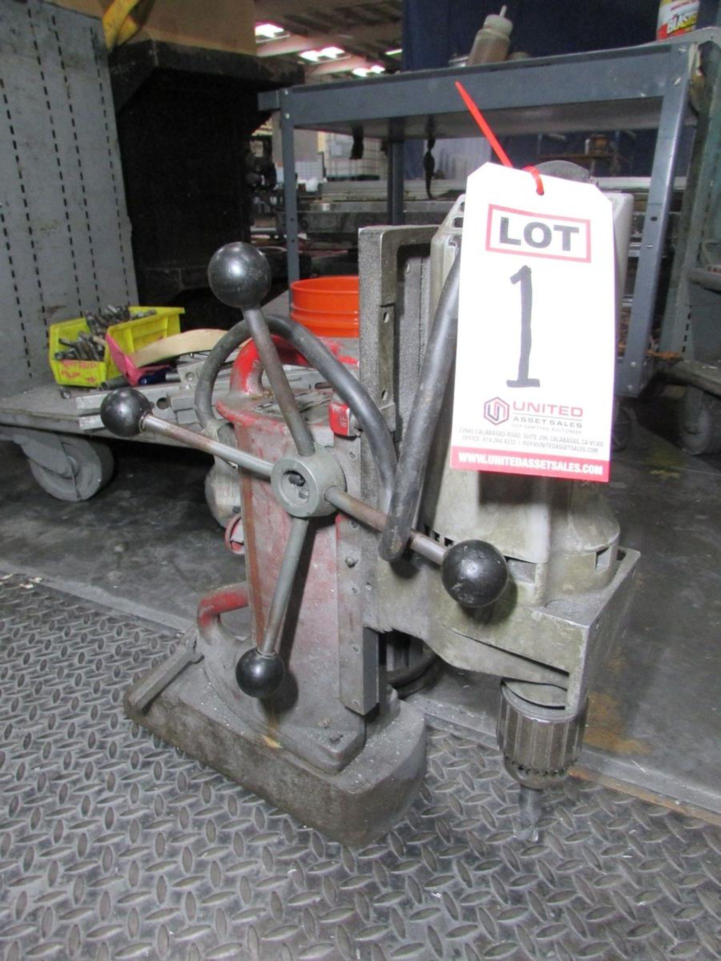 MILWAUKEE 3/4" MAGNETIC BASE DRILL PRESS, MODEL 4231, CAT. NO. 4262-1 DRILL MOTOR