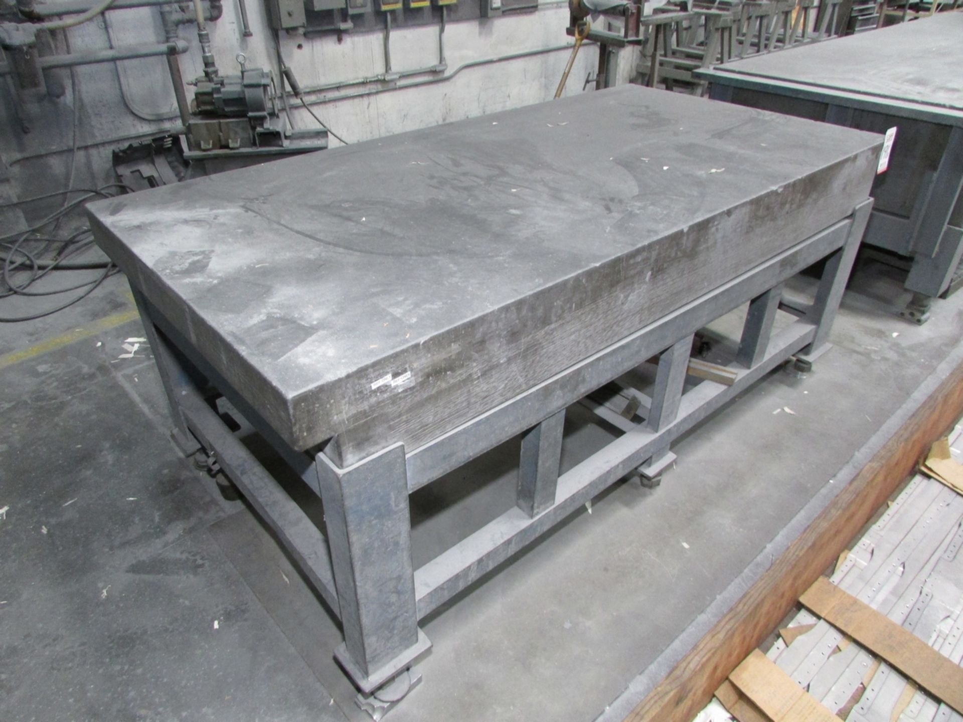 GRANITE SURFACE TABLE, 8' X 48" X 10" - Image 2 of 4