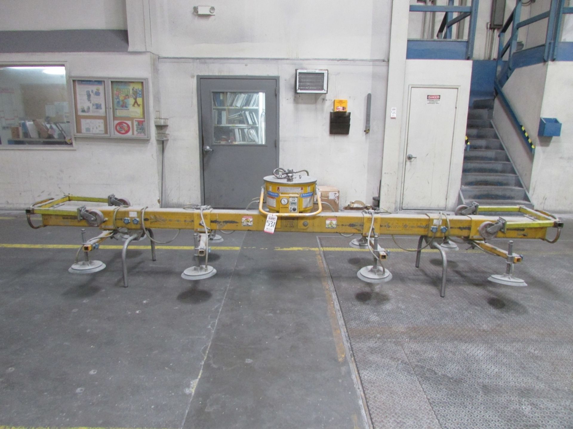 2008 ANVER 4,000 LB MECHANICAL VACUUM PLATE LIFTING ATTACHMENT, MODEL M250M-5X7L & L400M8-190 4/ - Image 2 of 10