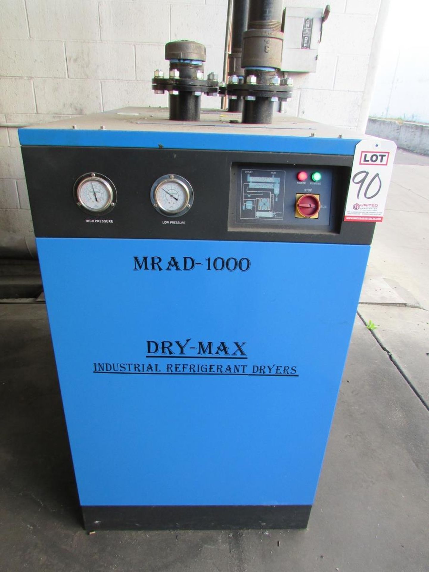 2018 DRY MAX REFRIGERATED AIR DRYER, MODEL MRAD-1000, 28.5 NM3/MIN CAPACITY, 5-1/2 HP, S/N - Image 2 of 7
