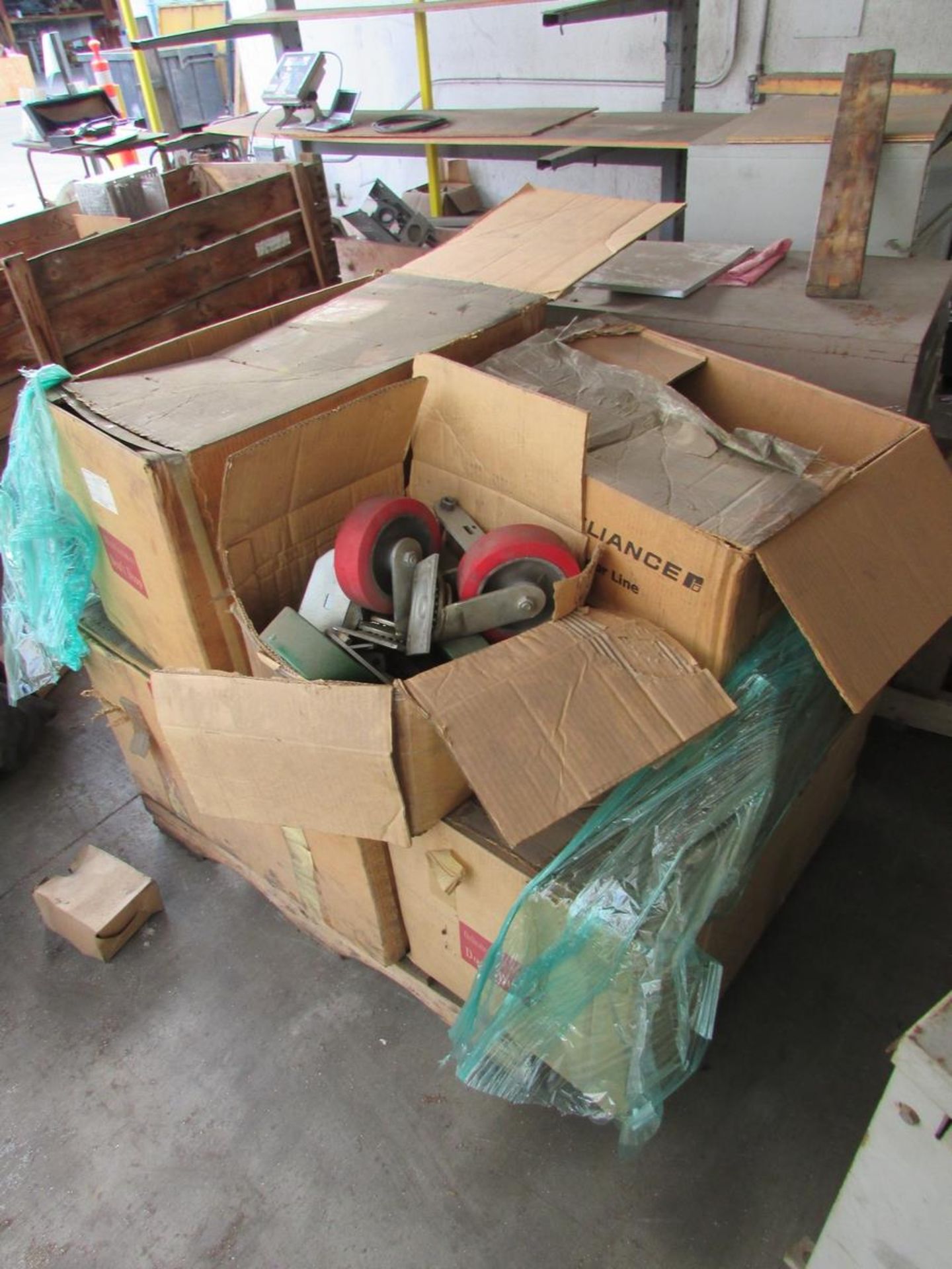 LOT - (10) PALLETS OF ASSORTED SPARE PARTS, TO INCLUDE: MOTORS, SERVOS, PUMPS, MISC. PARTS, ETC. - Image 12 of 21