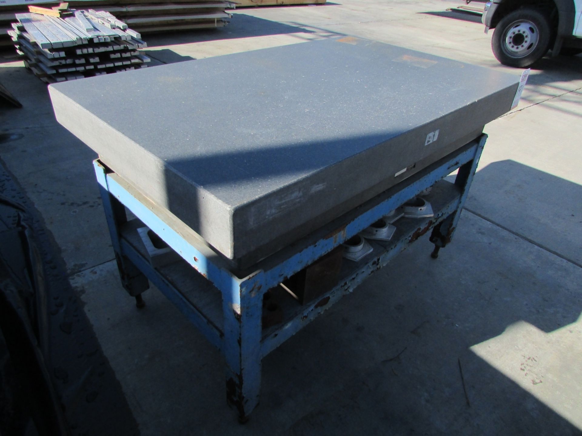 GRANITE SURFACE TABLE, 60" X 36" X 10" - Image 2 of 4