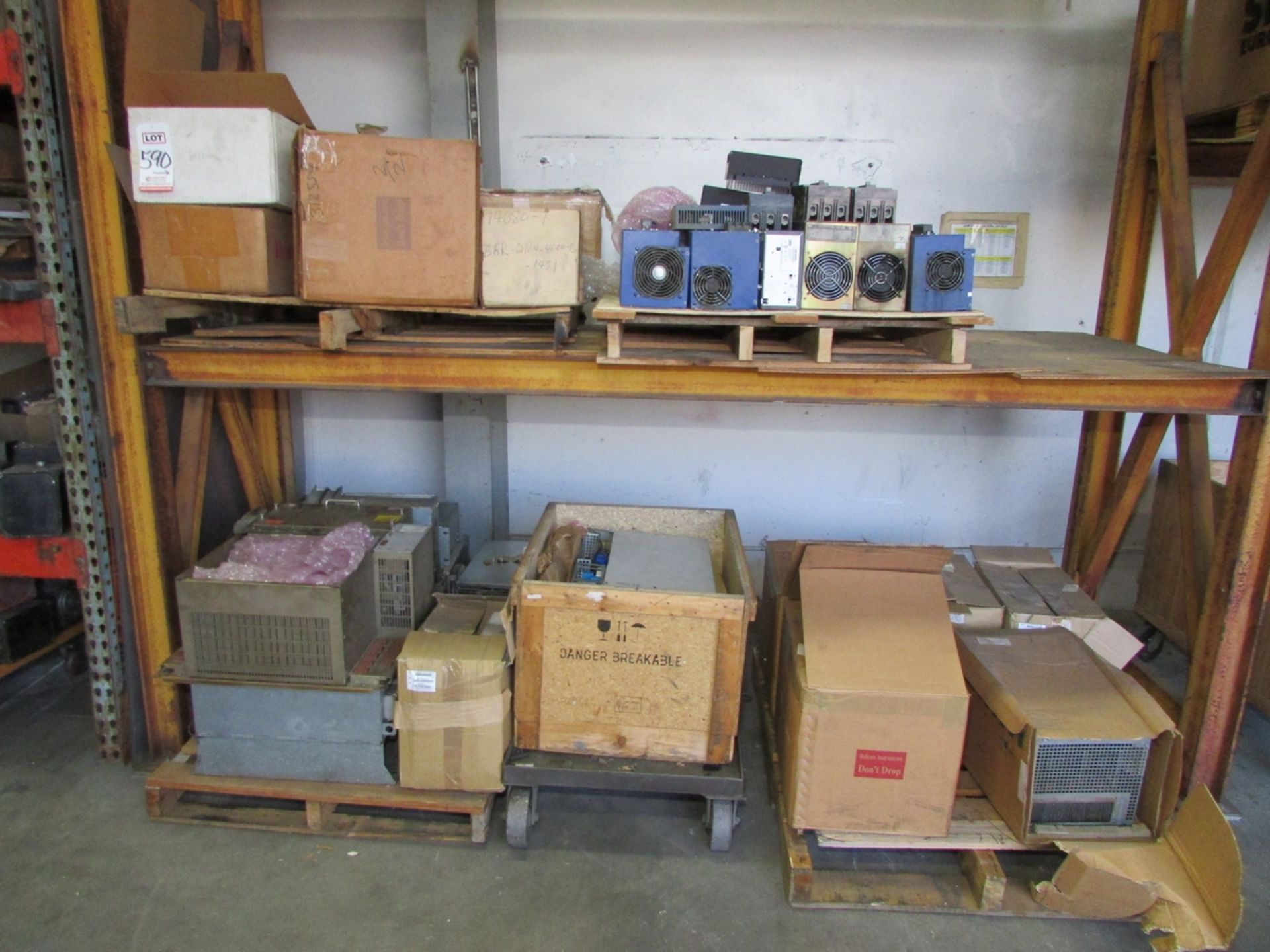 LOT - (10) PALLETS OF ASSORTED DRIVES AND ELECTRICAL COMPONENTS, OF VARIOUS CONDITION