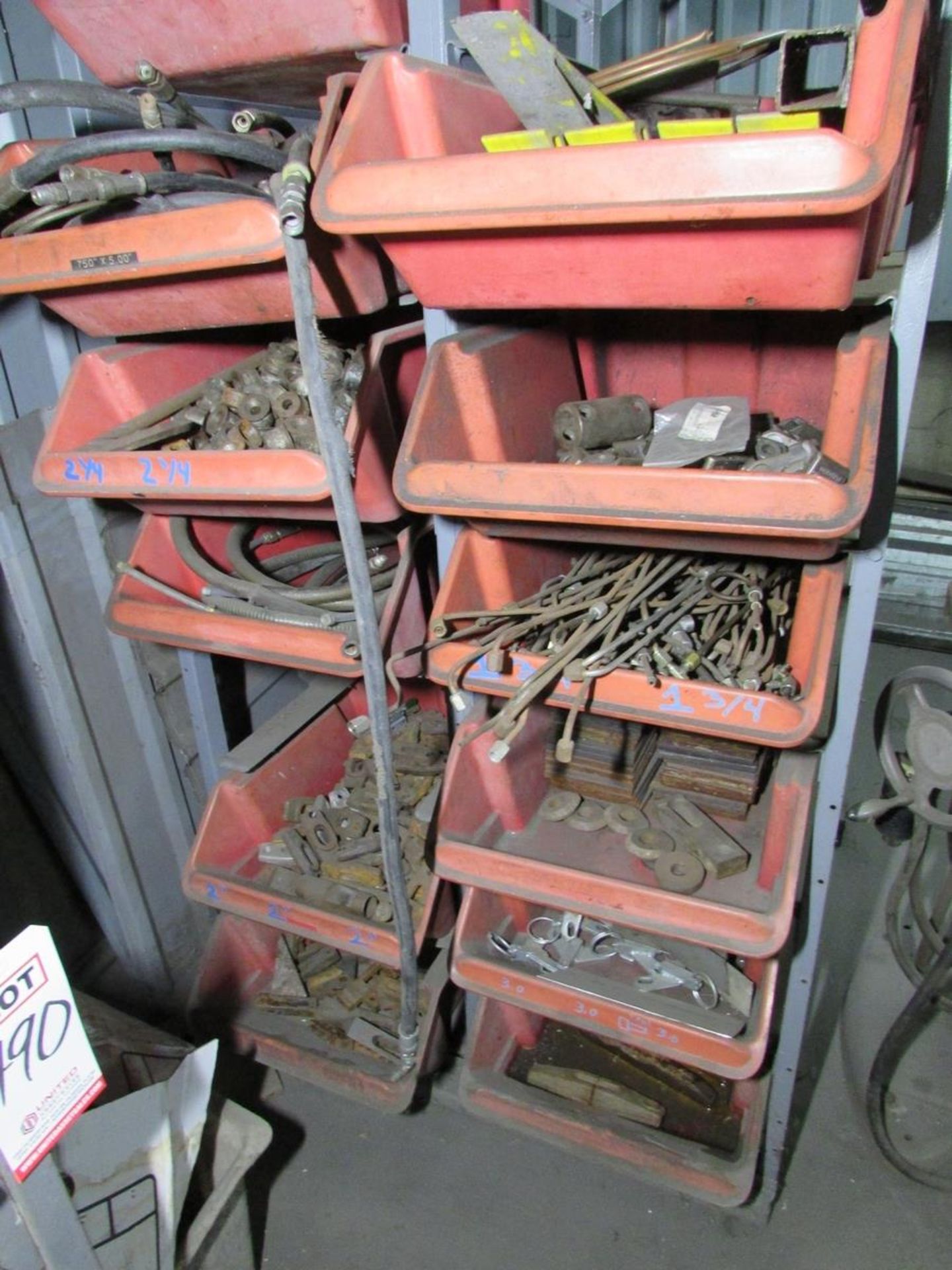 LOT - (10) SHELVING UNITS, W/ MISC. CONTENTS: LARGE ASSORTMENT OF HARDWARE, NUTS, BOLTS, FITTINGS, - Image 14 of 17