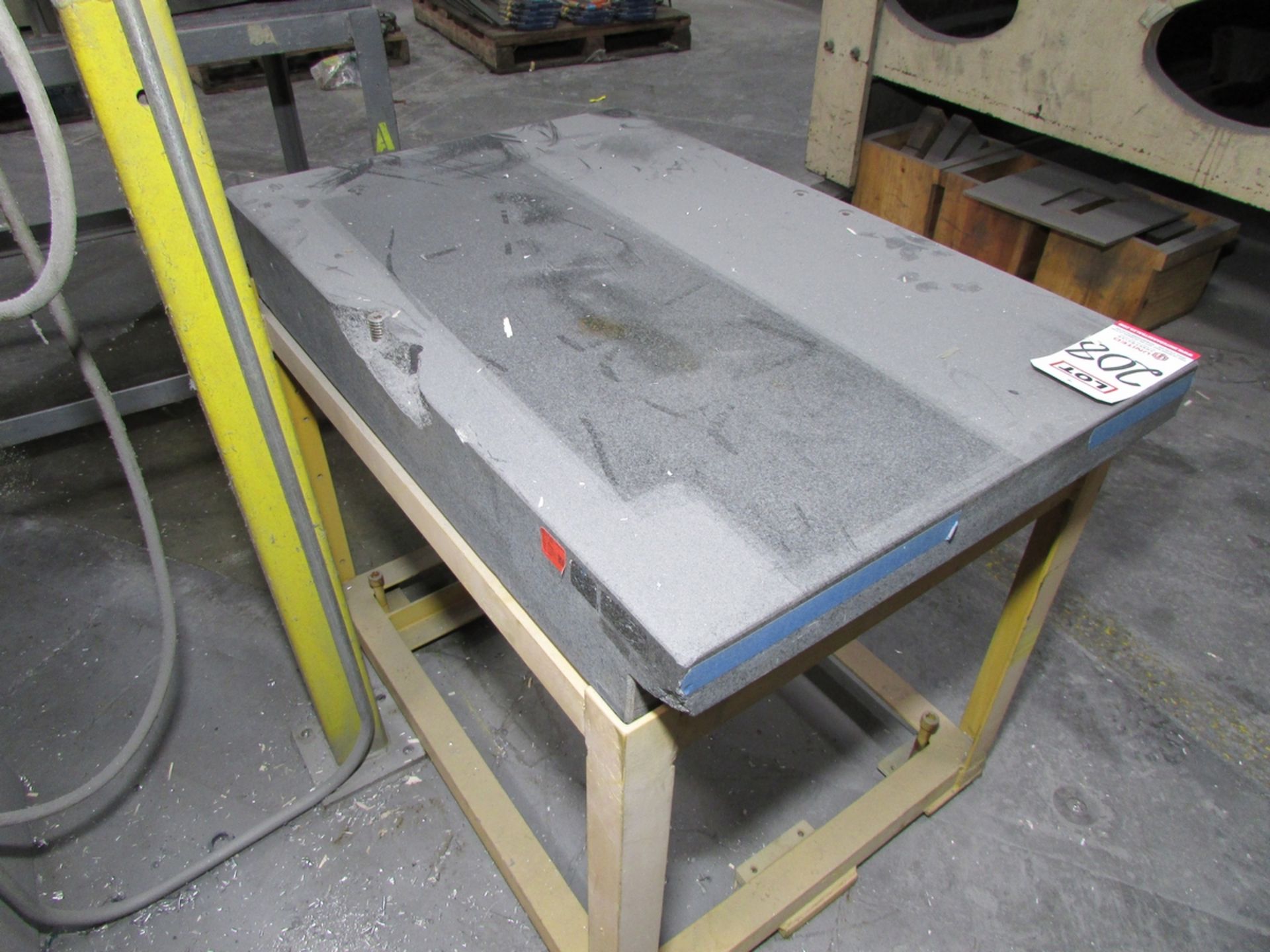 GRANITE SURFACE TABLE, 36" X 24" X 5" - Image 3 of 3