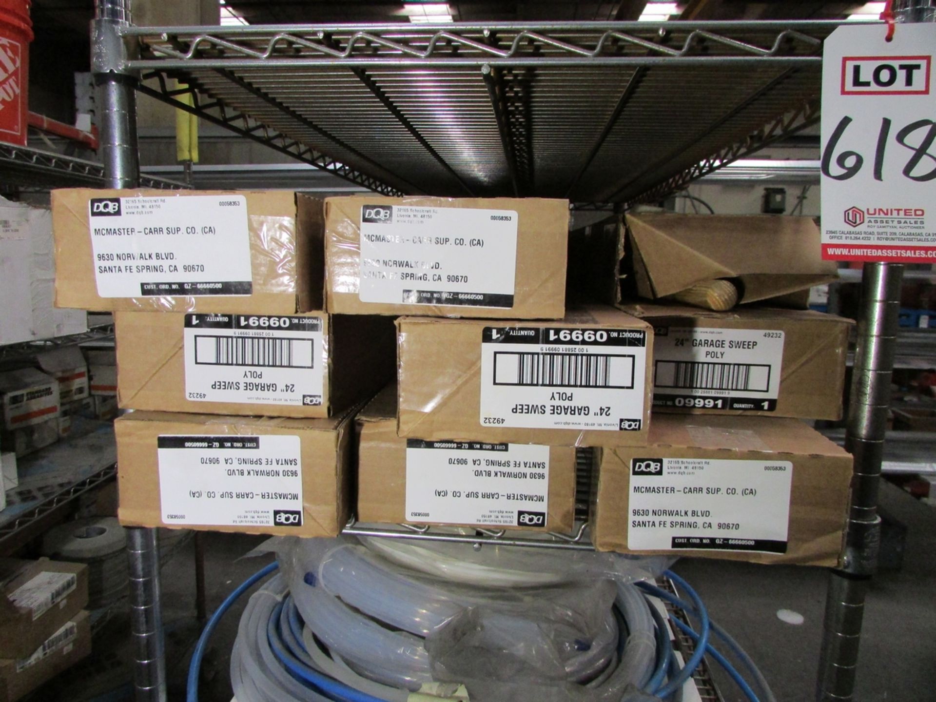 LOT - (5) NEXEL ROLLING WIRE RACKS, W/ CONTENTS: LARGE ASSORTMENT OF ABRASIVE CONSUMABLES - Image 3 of 15