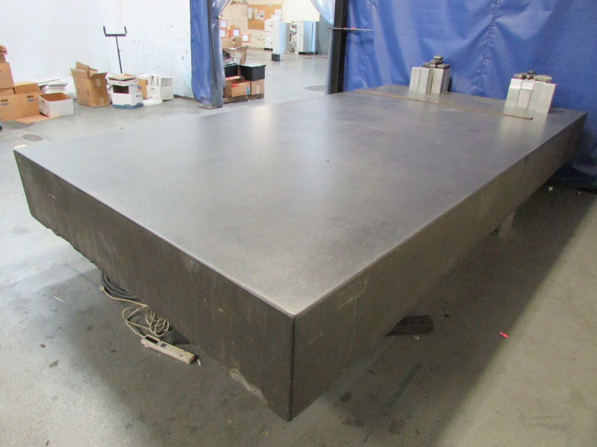 GRANITE SURFACE TABLE, 14' X 7' X 16-3/4", (DELAYED PICKUP UNTIL APRIL 30, 2023) - Image 3 of 5