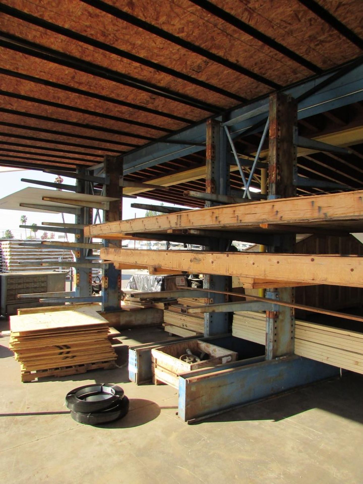 LOT - (3) SECTIONS OF DOUBLE SIDED ADJUSTABLE CANTILEVER RACKING, (6) 144" X 112" UPRIGHTS, 44" - Image 2 of 5