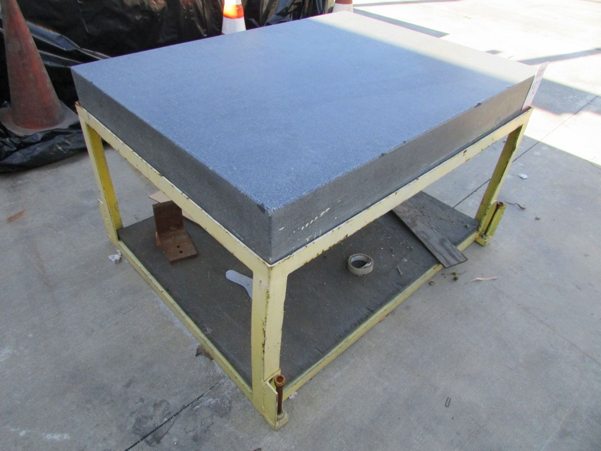 GRANITE SURFACE TABLE, 48" X 35-1/2" X 6" - Image 2 of 4