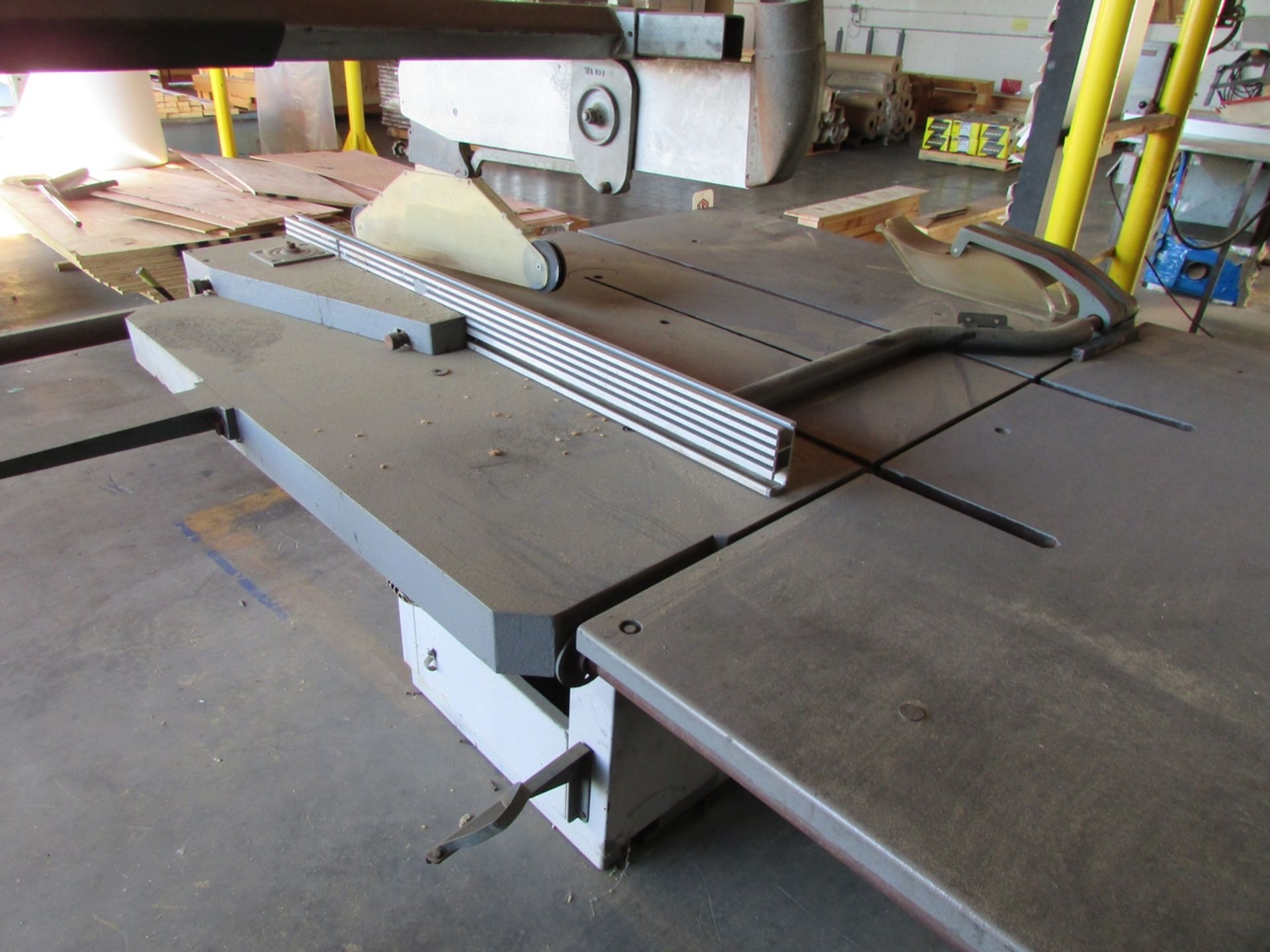 ROCKWELL INVICTA 12" TILTING ARBOR TABLE SAW, MODEL RT-40, S/N 1012, ALTENDORF WA107 GUARD, 60" X - Image 7 of 10