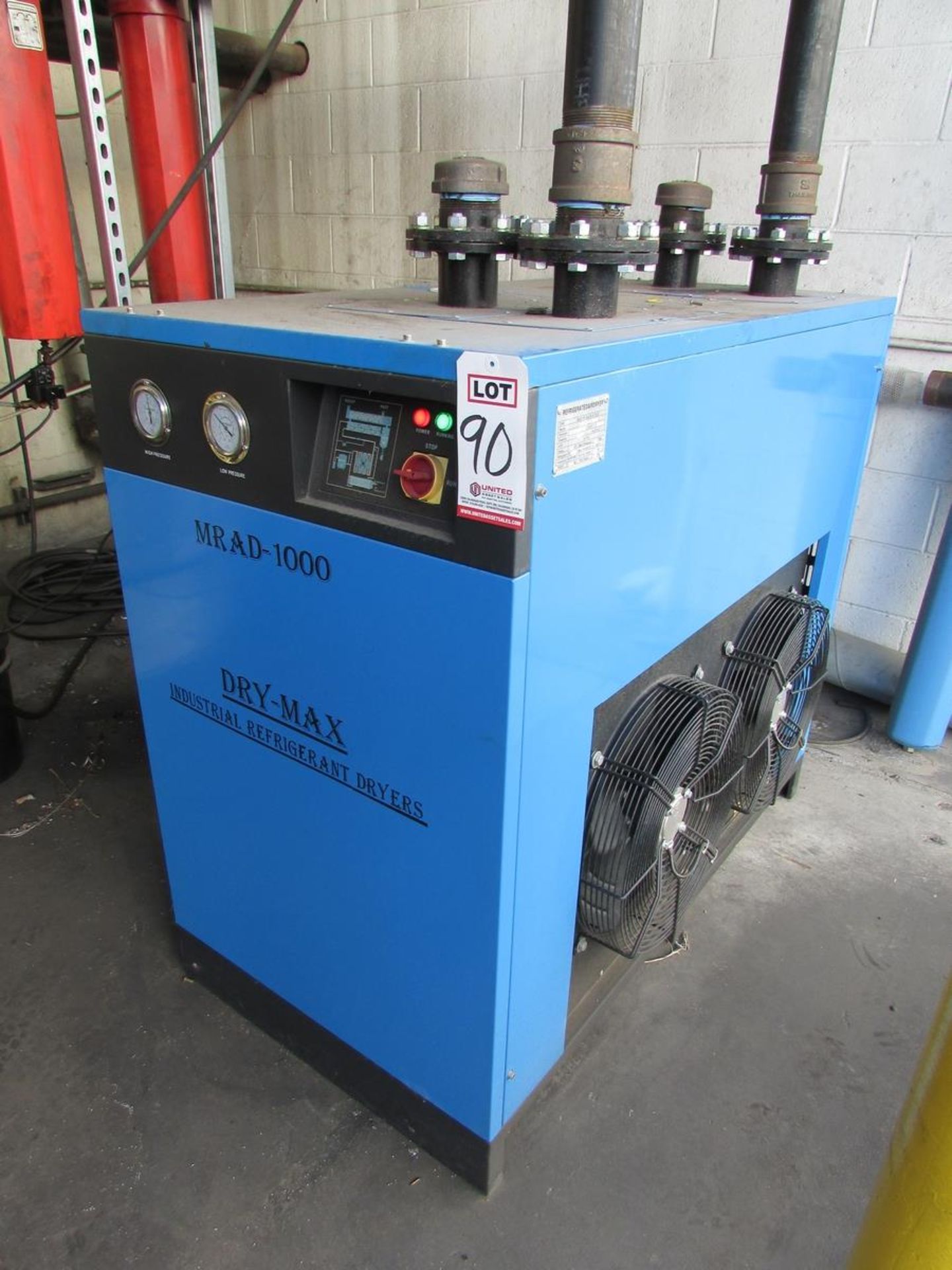 2018 DRY MAX REFRIGERATED AIR DRYER, MODEL MRAD-1000, 28.5 NM3/MIN CAPACITY, 5-1/2 HP, S/N - Image 4 of 7