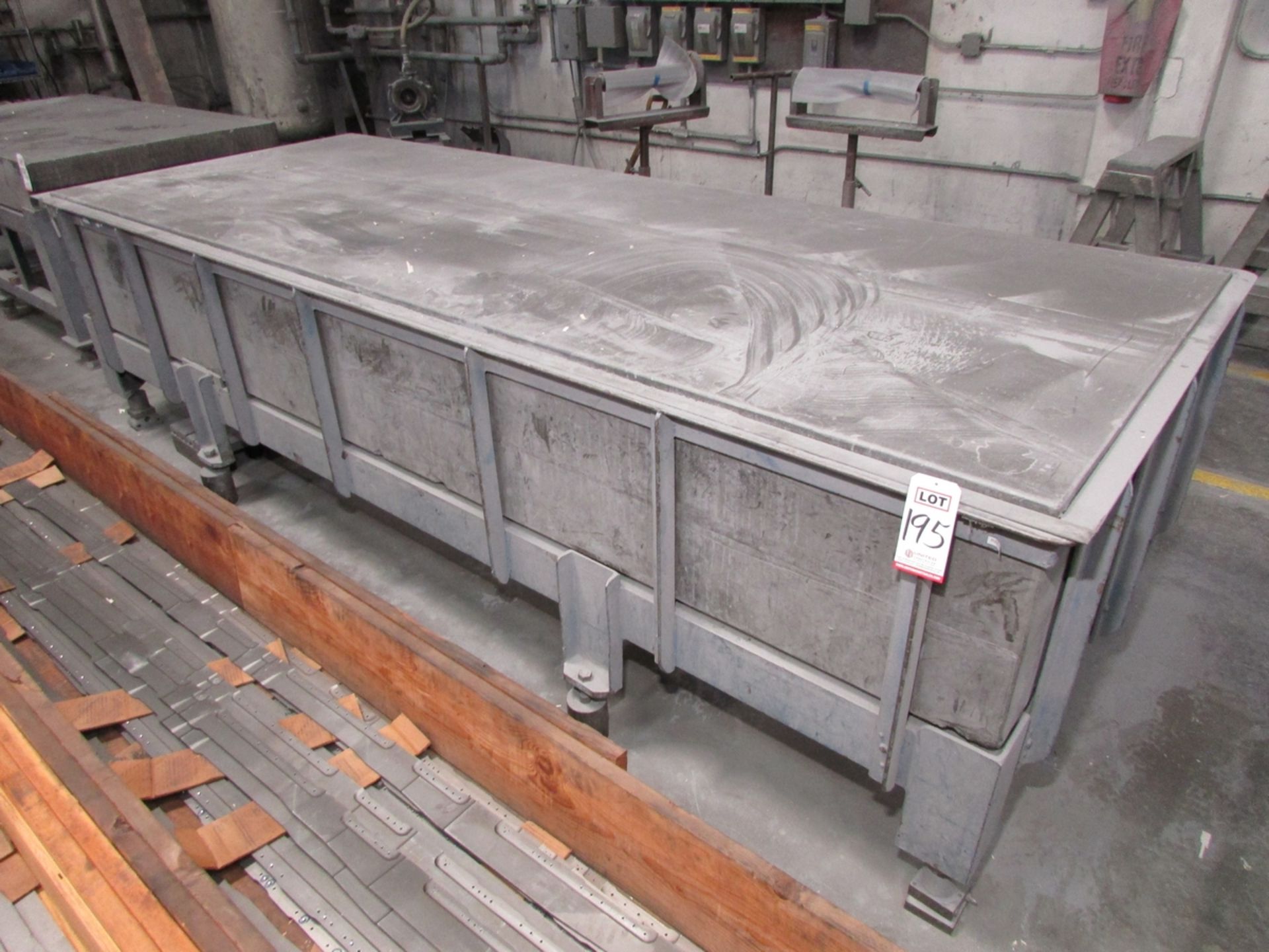 GRANITE SURFACE TABLE, 12' X 53" X 20"