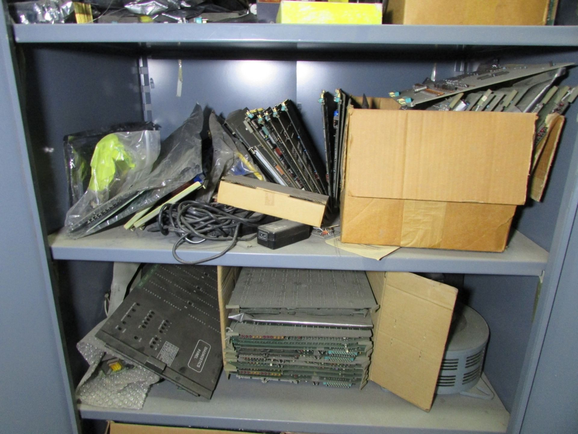 2-DOOR CABINET, W/ CONTENTS: ASSORTED MACHINE CONTROL BOARDS - Image 4 of 5