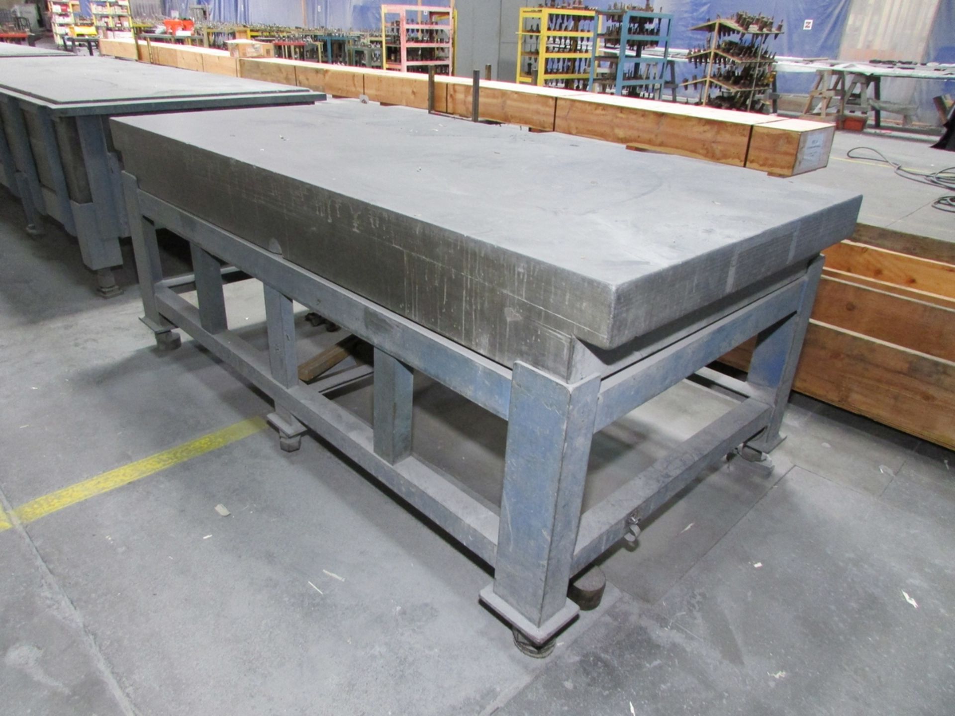 GRANITE SURFACE TABLE, 8' X 48" X 10" - Image 3 of 4