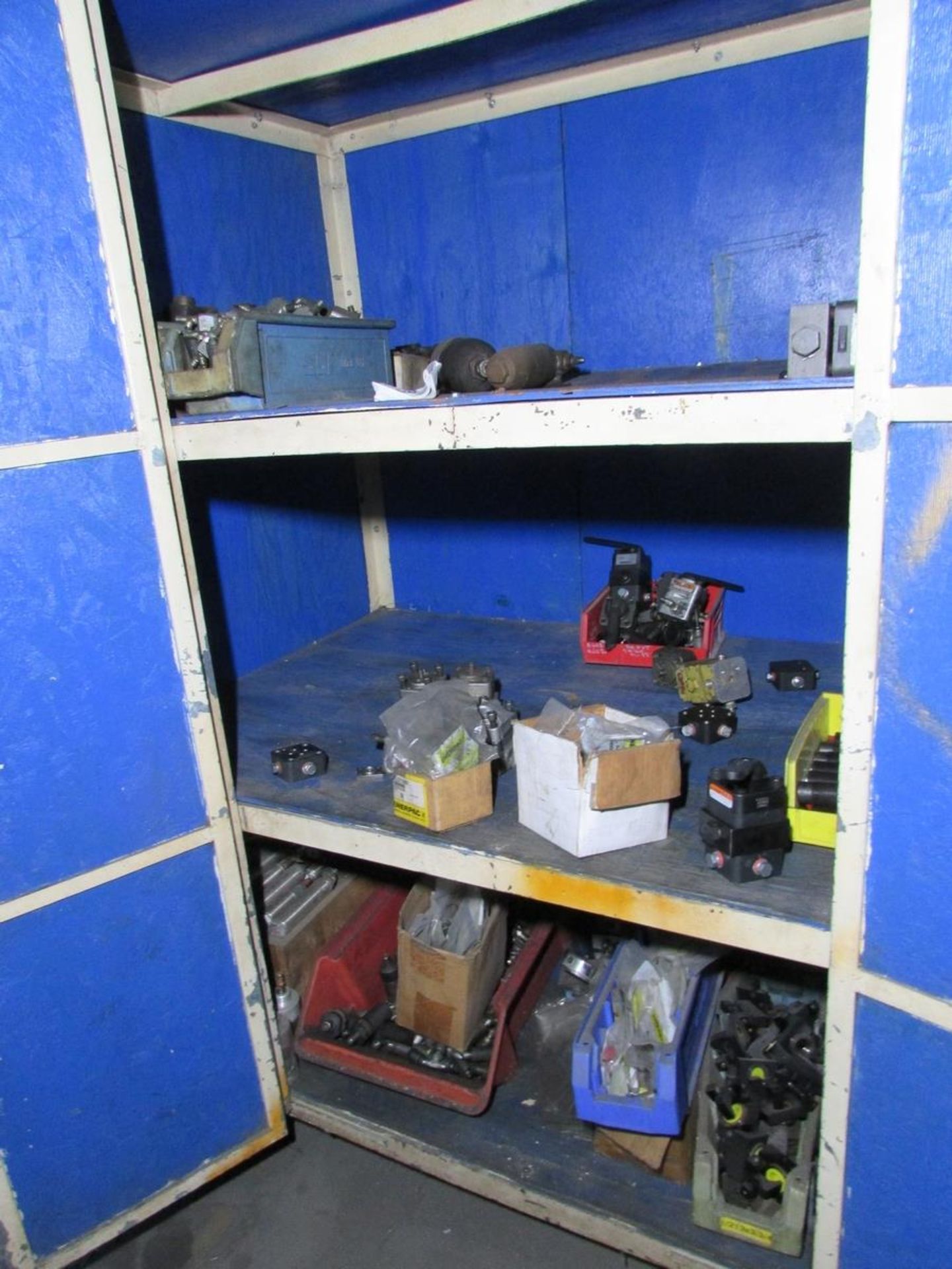 LOT - (8) ROLLING STORAGE CABINETS, W/ ASSORTED SHOP SUPPLIES AND CONTENTS, TO INCLUDE: LIFTING - Image 2 of 12