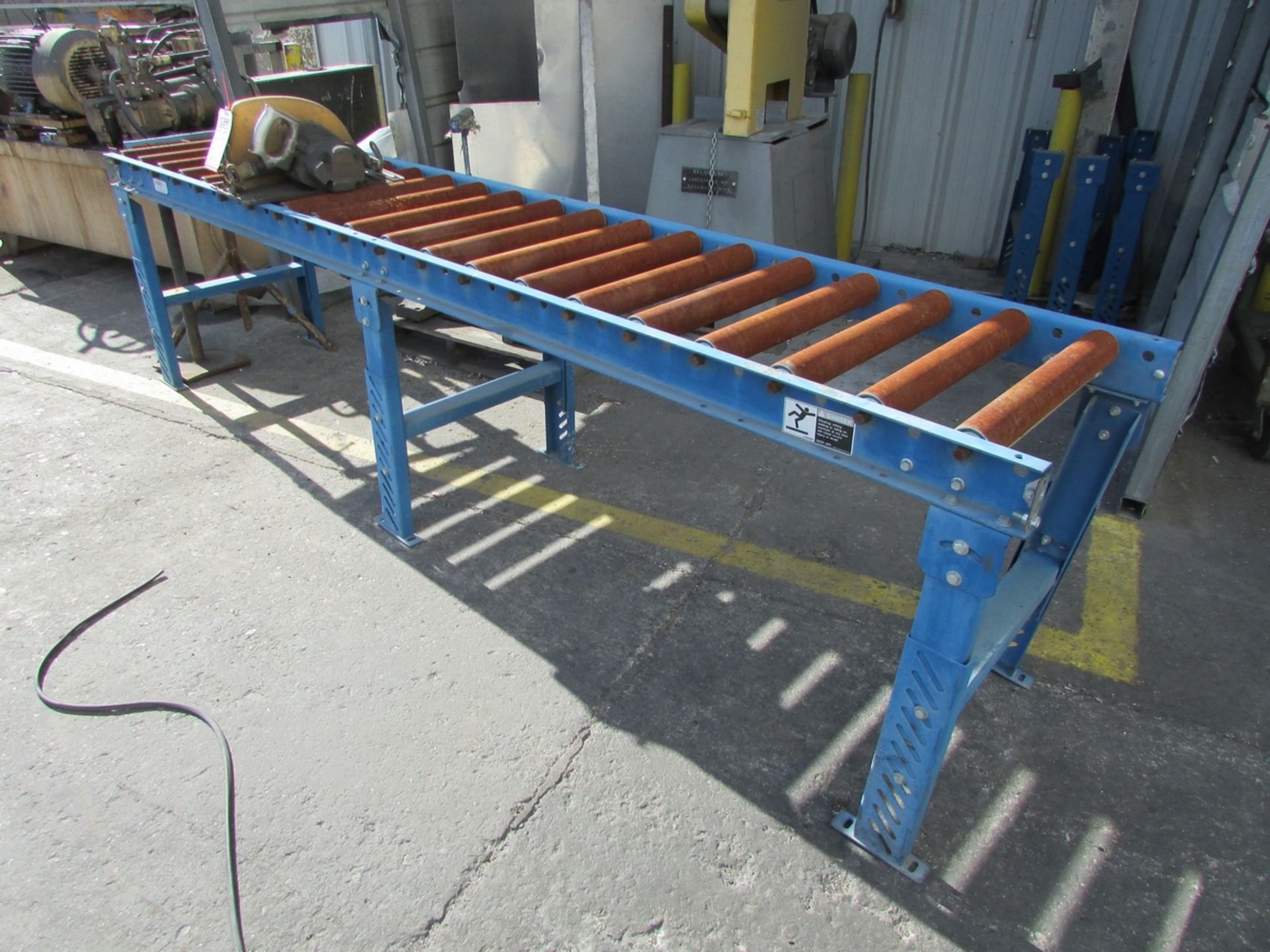 KALAMAZOO 20" ABRASIVE CUT-OFF SAW, 15 HP, 1725 RPM, 208-230/460V 3PH, W/ 20" X 120" ROLLER CONVEYOR - Image 6 of 8