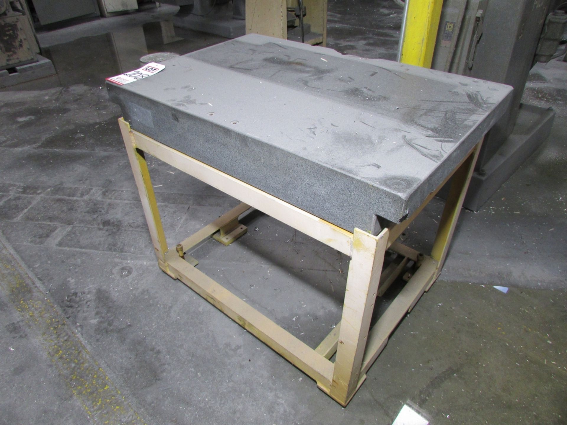 GRANITE SURFACE TABLE, 36" X 24" X 5" - Image 2 of 3