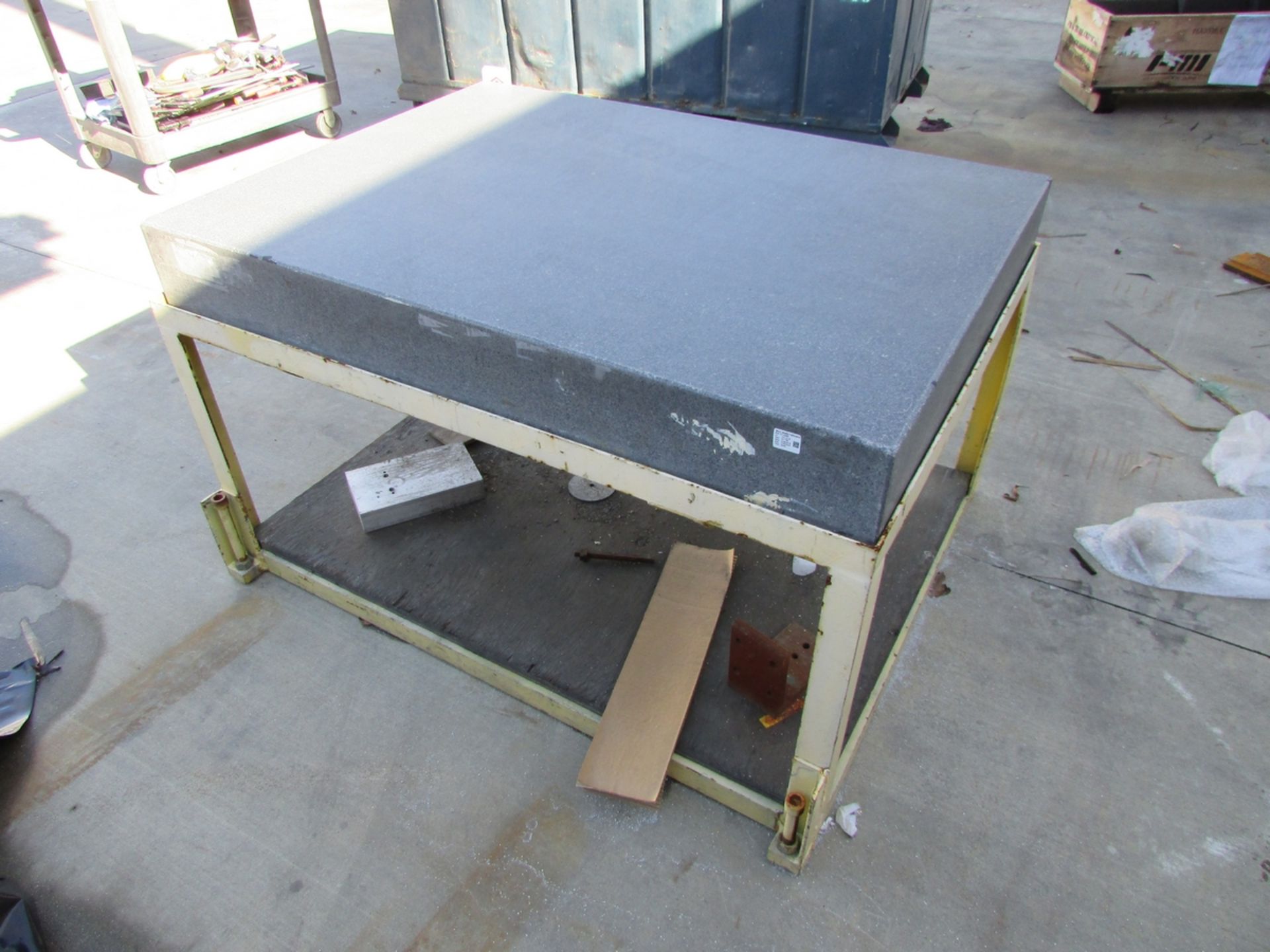 GRANITE SURFACE TABLE, 48" X 35-1/2" X 6" - Image 3 of 4