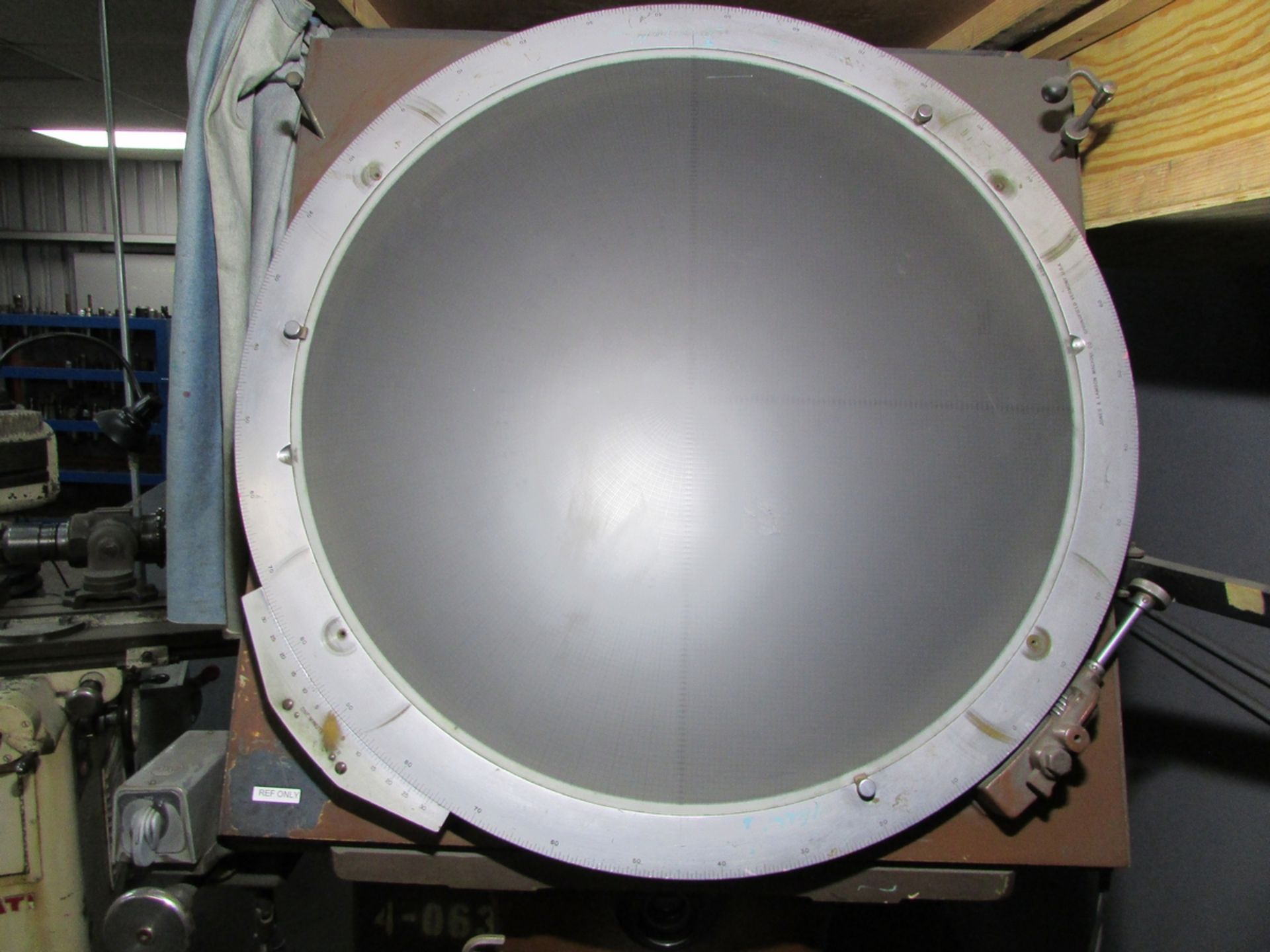 JONES & LAMSON 30" OPTICAL COMPARATOR, 20" X 6" TABLE, 20X OBJECTIVE LENS, ANILAM MINIWIZARD DRO, - Image 6 of 11