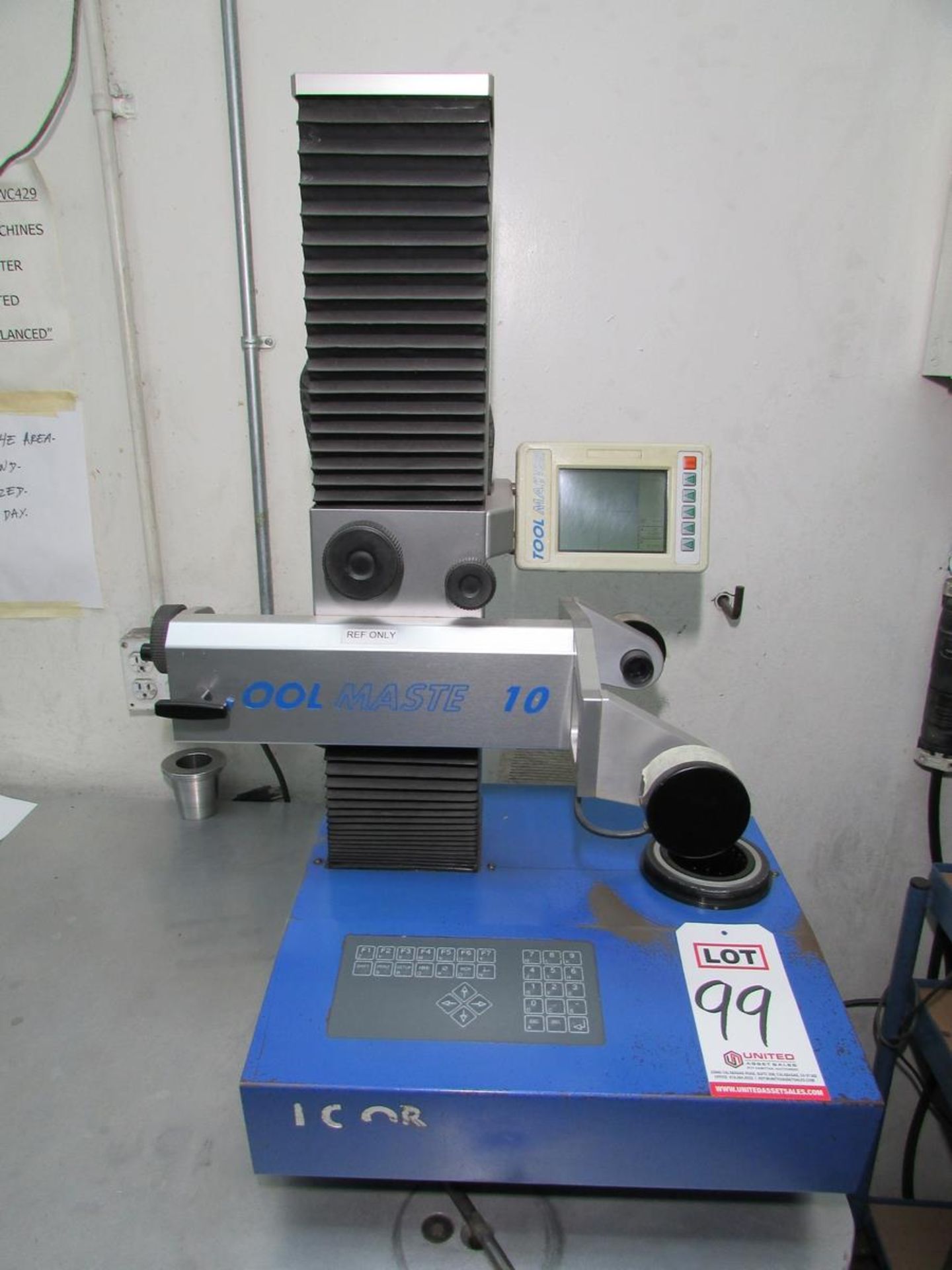 PWB SWISS 50 TAPER TOOL PRE-SETTER, MODEL CH-3900 TOOL MASTER 10, T-CAM II DRO, 120V, S/N 12-01157 - Image 2 of 8