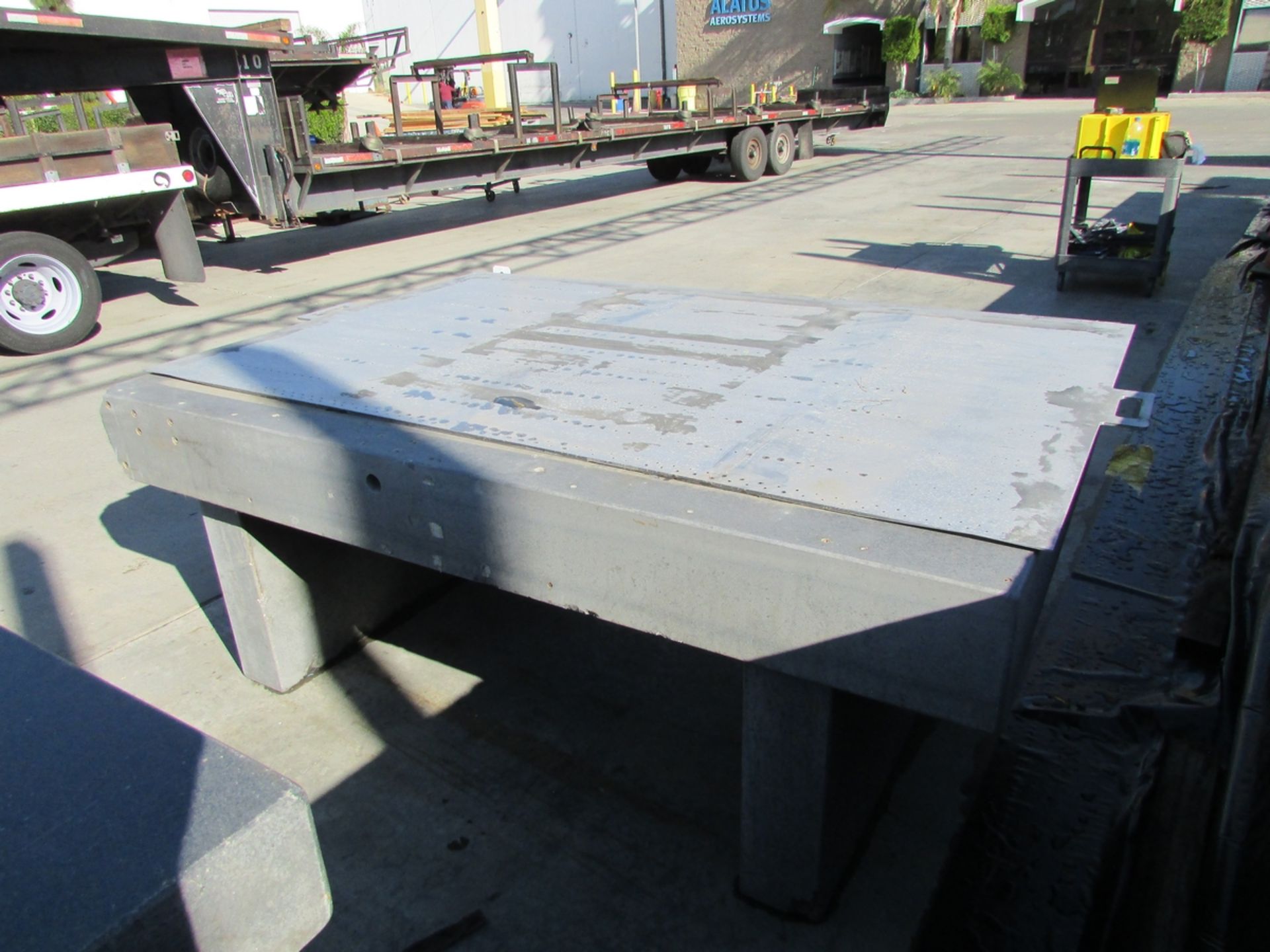 GRANITE SURFACE TABLE, 81" X 57" X 8-3/4" - Image 3 of 4