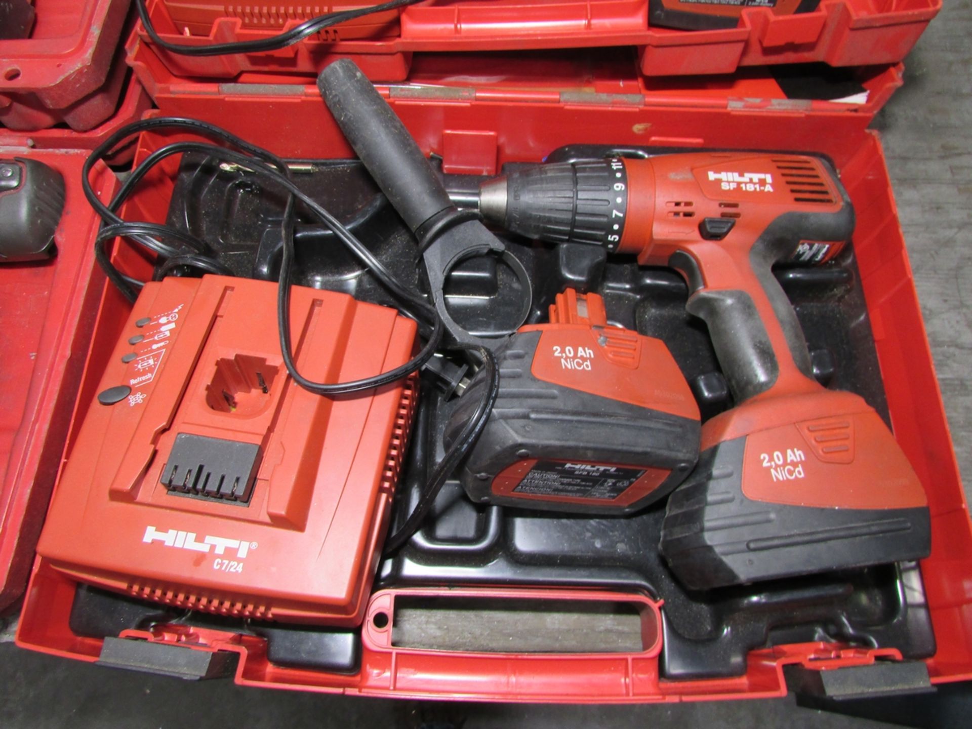 LOT - (8) CORDLESS ELECTRIC POWER TOOLS: (2) HILTI SF 181-A 1/2" ELECTRIC DRILL/DRIVER (NEEDS - Image 2 of 7