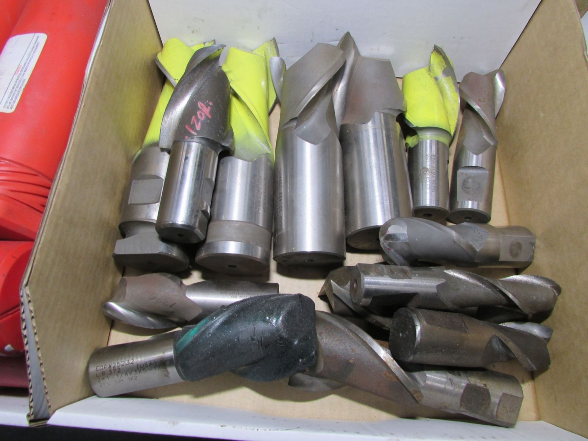 LOT - (6) BINS OF ASSORTED HSS 1"- 2" END MILLS/ FORM CUTTERS - Image 3 of 7