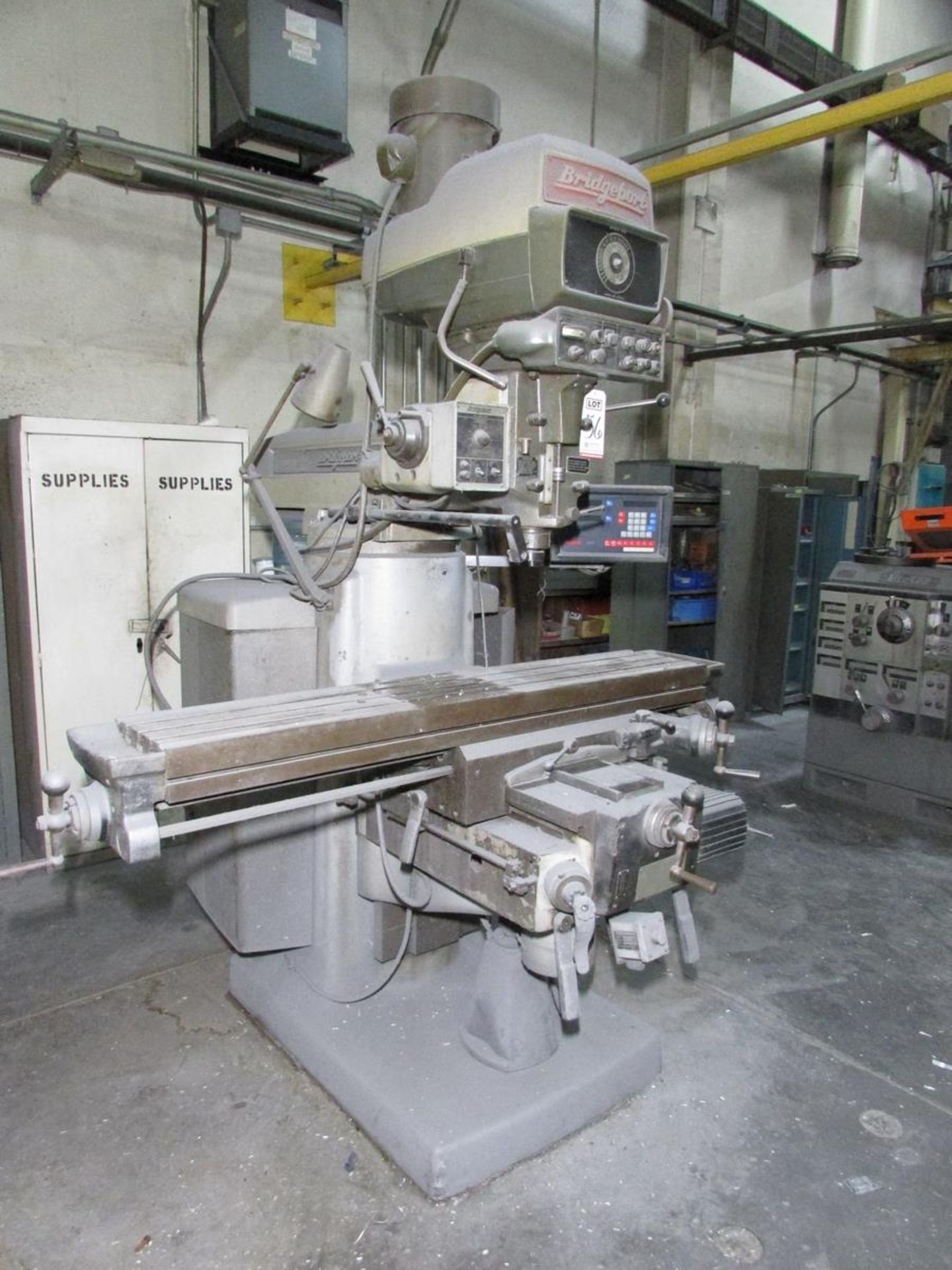 BRIDGEPORT VERTICAL MILLING MACHINE, SERIES II, 58" X 11" T-SLOTTED TABLE W/ TABLE AND KNEE POWER