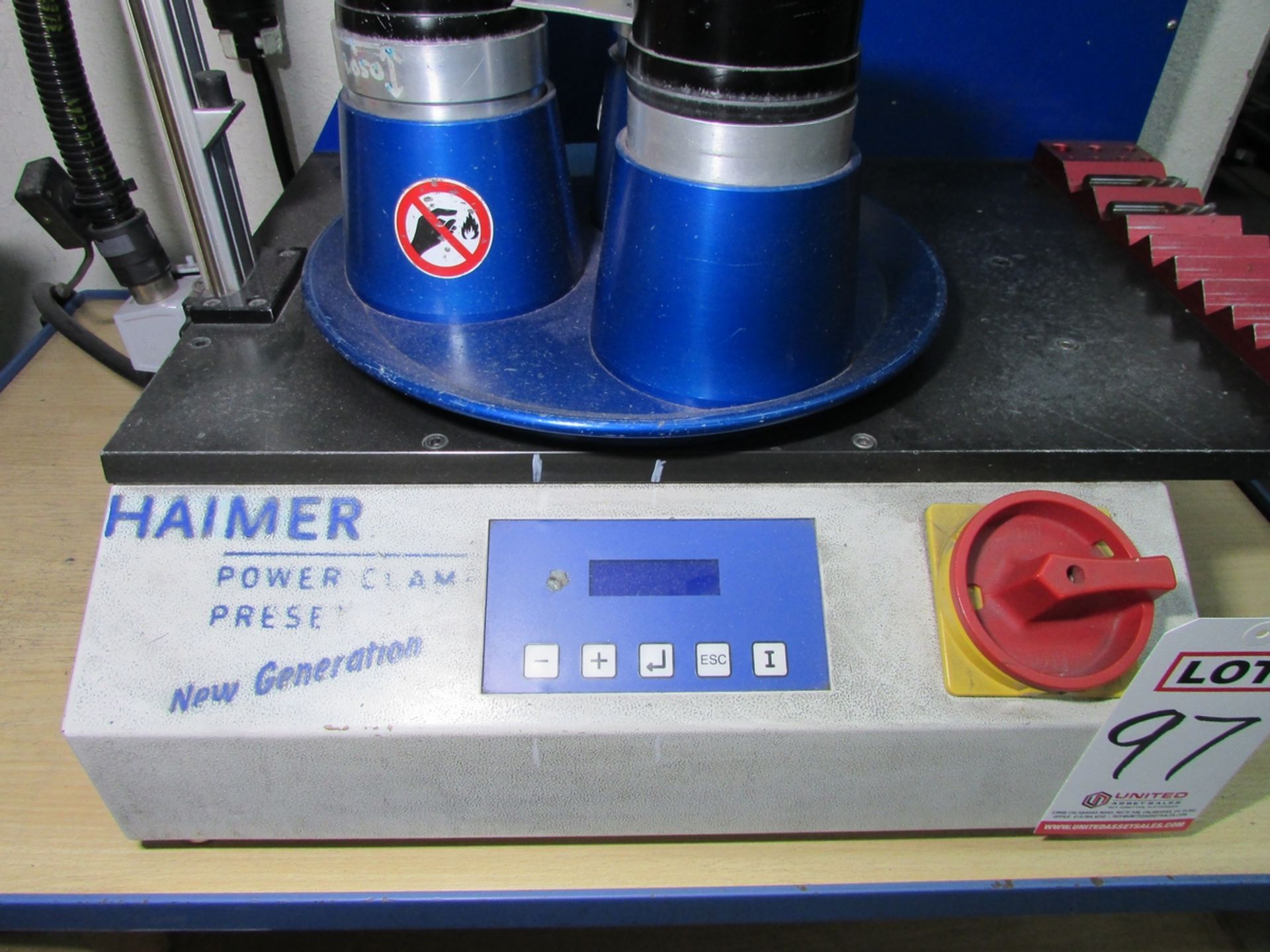 2005 HAIMER 50 TAPER SHRINK FIT TOOL SETTER, MODEL POWER CLAMP 2000, 400-480V 50/60HZ 3PH, W/ - Image 7 of 11