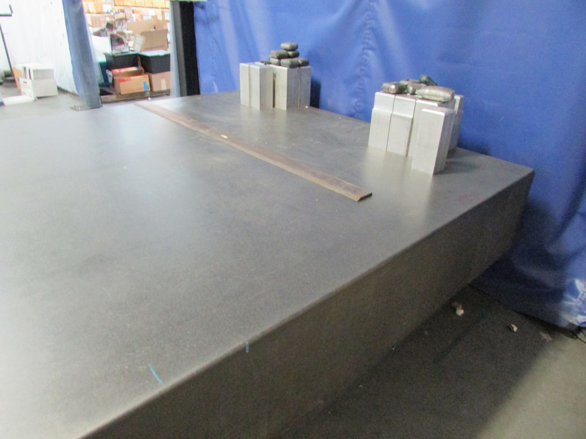 GRANITE SURFACE TABLE, 14' X 7' X 16-3/4", (DELAYED PICKUP UNTIL APRIL 30, 2023) - Image 4 of 5