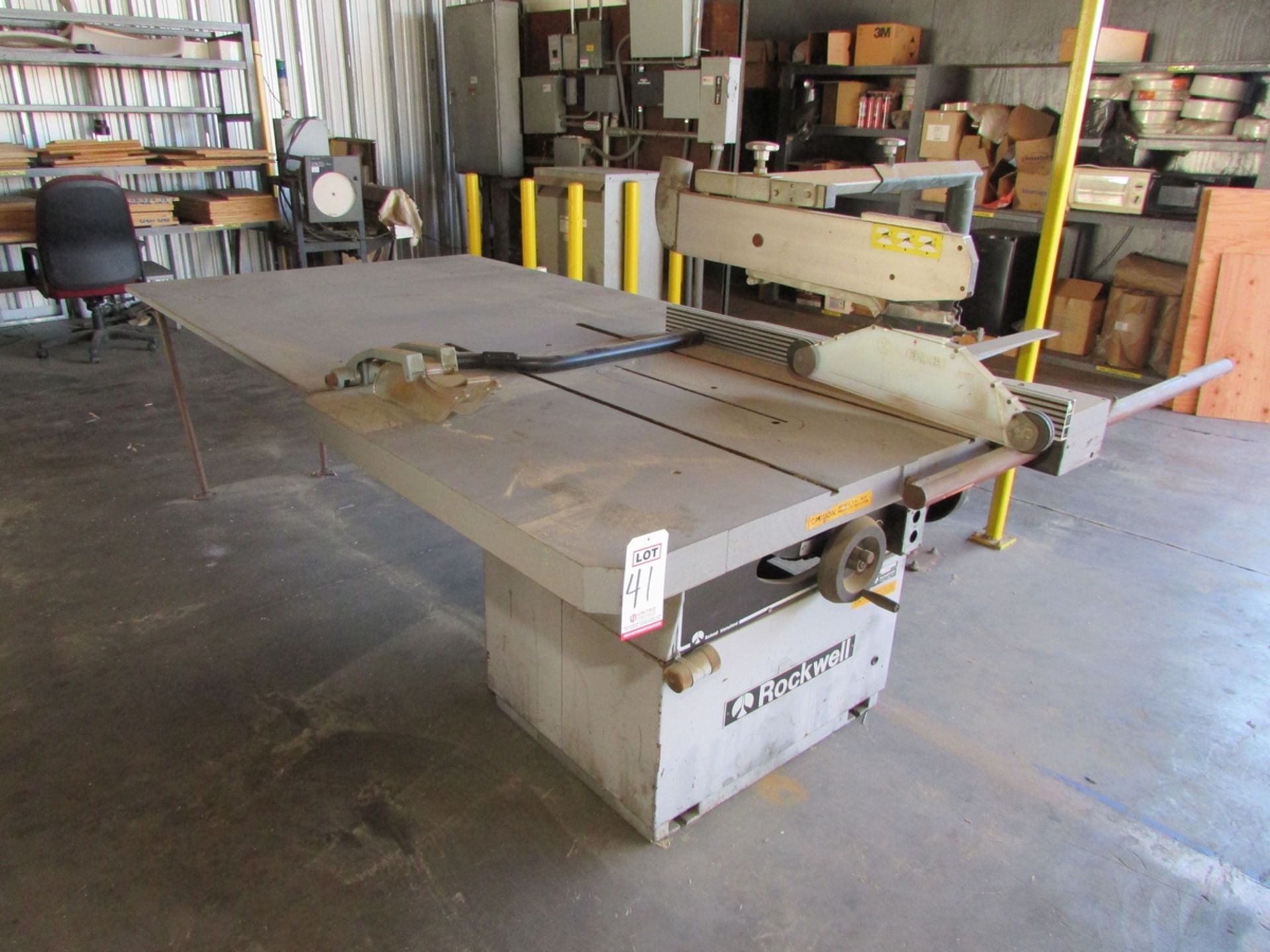 ROCKWELL INVICTA 12" TILTING ARBOR TABLE SAW, MODEL RT-40, S/N 1012, ALTENDORF WA107 GUARD, 60" X