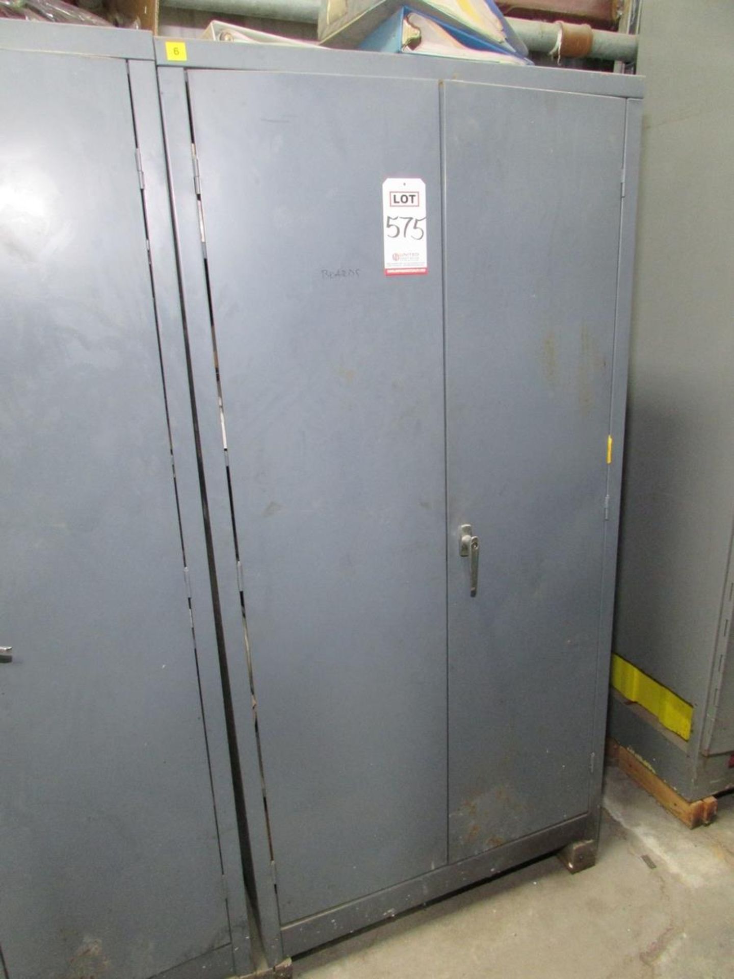 2-DOOR CABINET, W/ CONTENTS: ASSORTED MACHINE CONTROL BOARDS AND MISC. ELECTRICAL