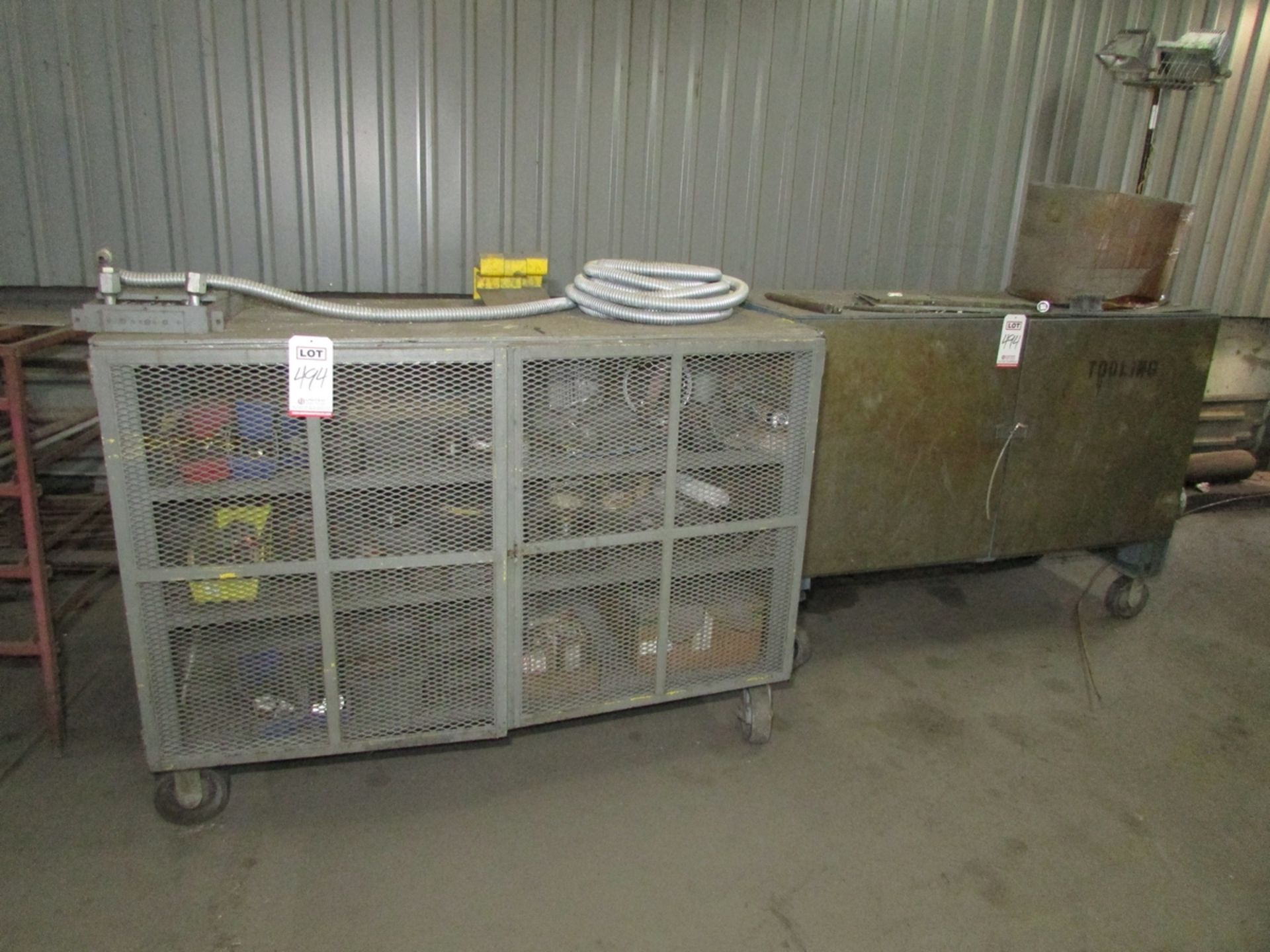 LOT - (8) ROLLING STORAGE CABINETS, W/ ASSORTED SHOP SUPPLIES AND CONTENTS, TO INCLUDE: LIFTING - Image 6 of 12
