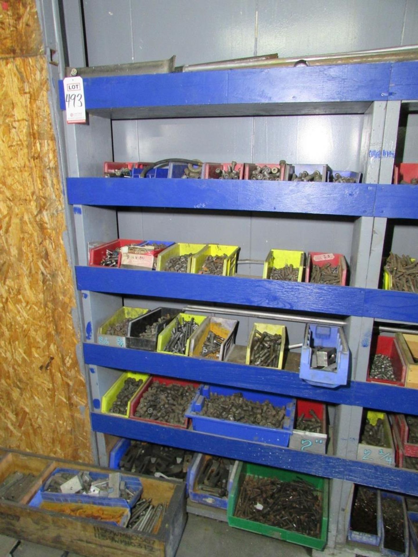 LOT - (10) SHELVING UNITS, W/ MISC. CONTENTS: LARGE ASSORTMENT OF HARDWARE, NUTS, BOLTS, FITTINGS, - Image 5 of 17