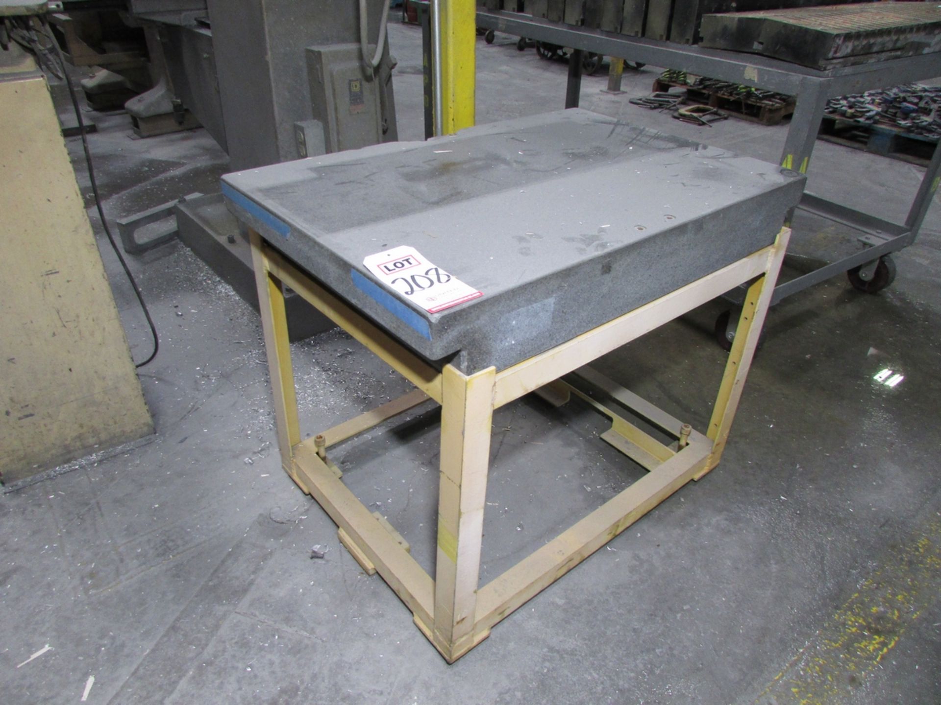 GRANITE SURFACE TABLE, 36" X 24" X 5"