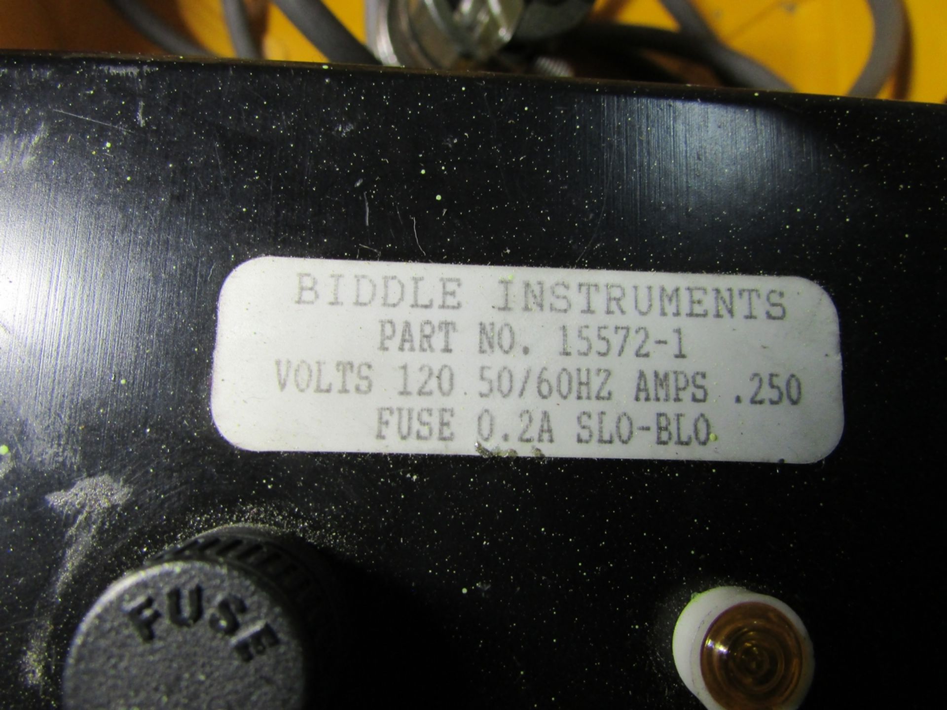 LOT - BIDDLE INSTRUMENTS DIGITAL LOW RESISTANCE OHMMETER, MODEL 247000, W/ (2) PART NO. 15572-1 - Image 6 of 6