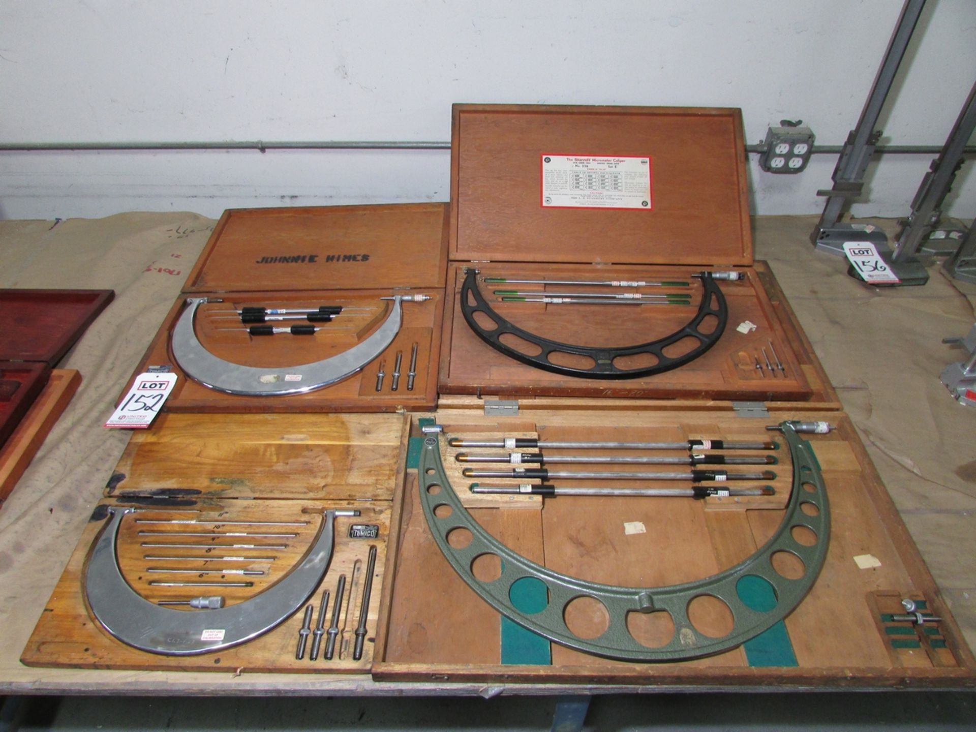 LOT - (4) OD MICROMETERS: (1) 6"-12", (1) 12"-16", (1) 16"-20", (1) 20"-24"