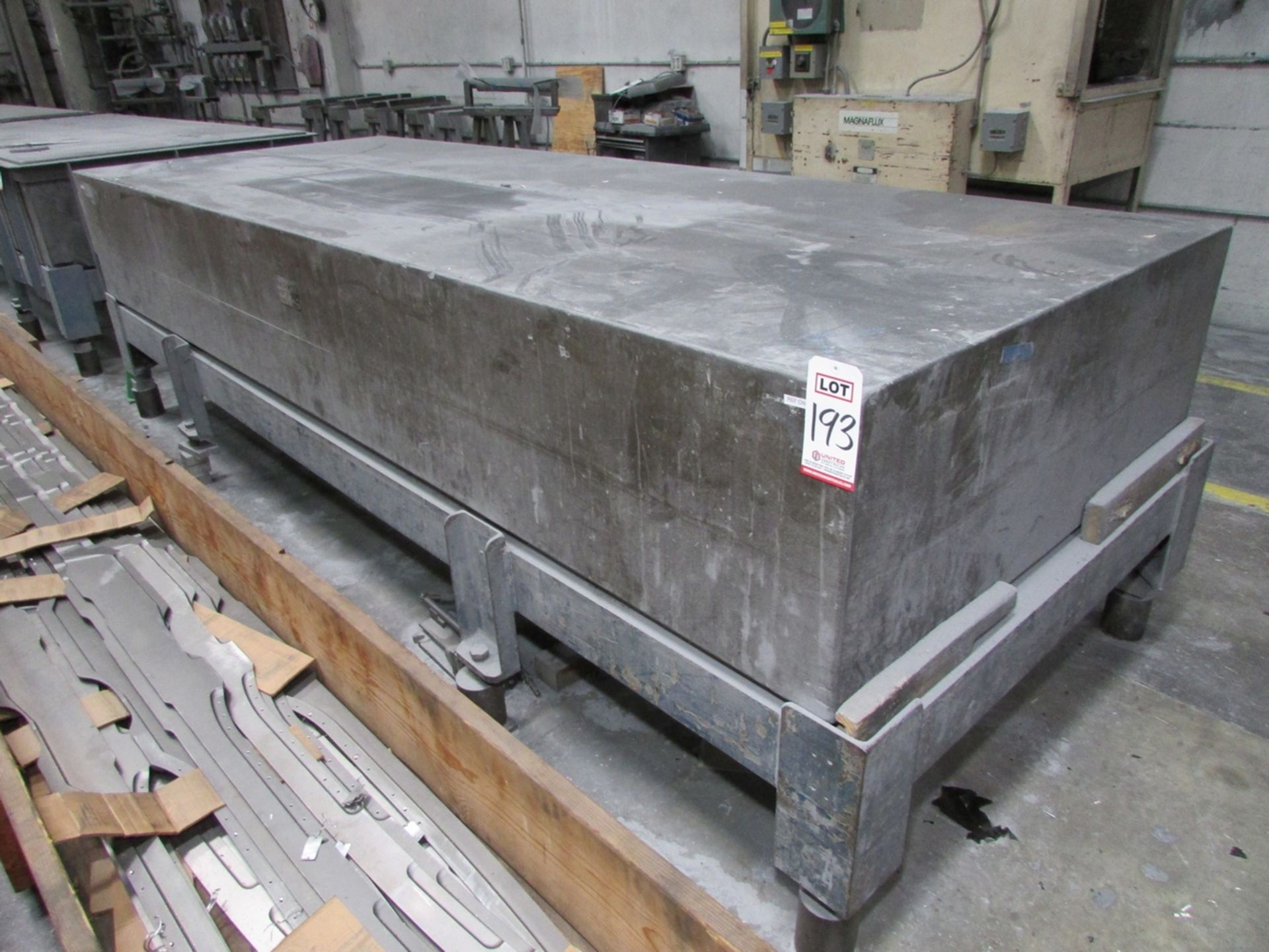 GRANITE SURFACE TABLE, 12' X 54" X 20"