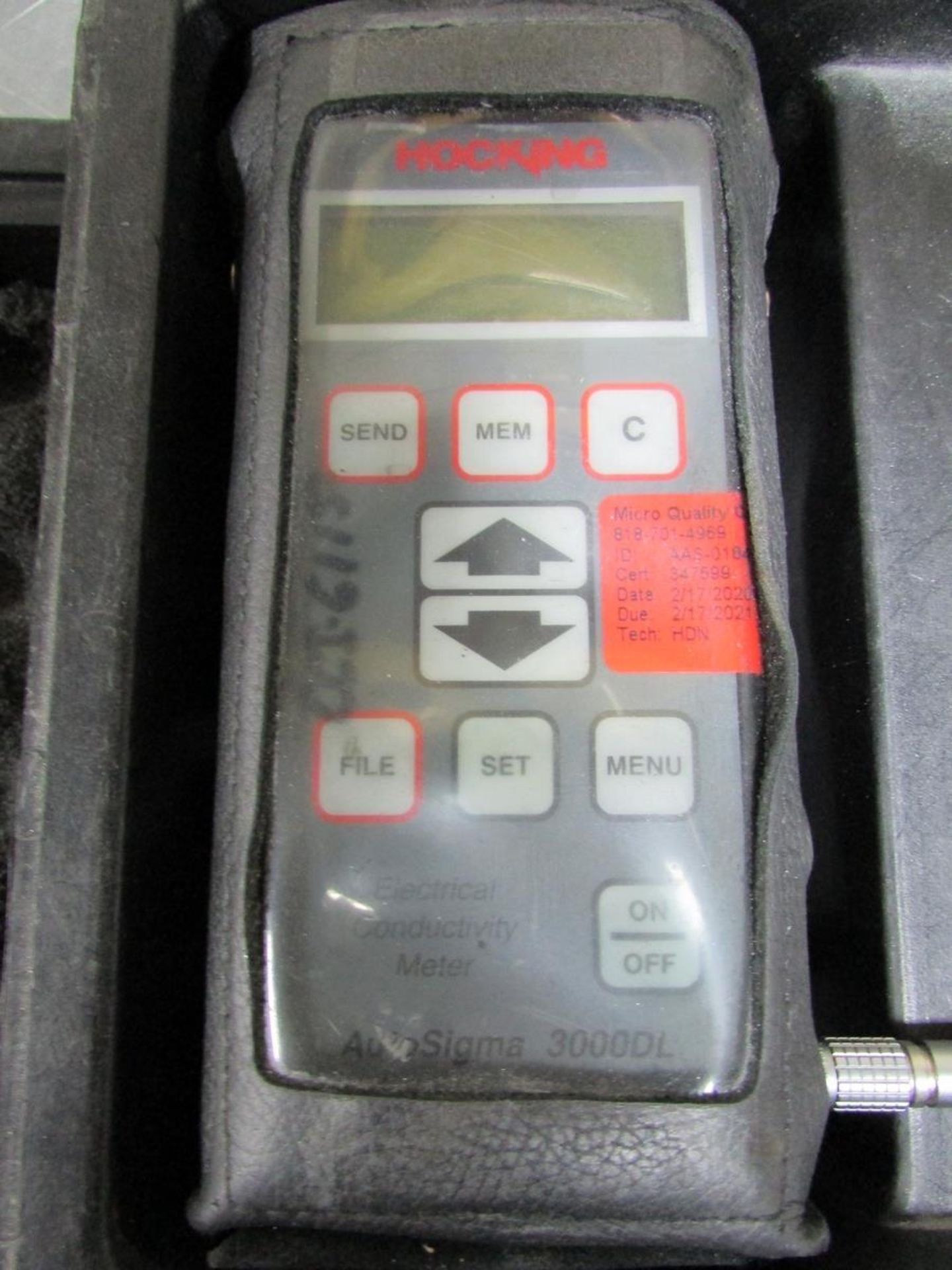 LOT - (3) HOCKING ELECTRICAL CONDUCTIVITY METERS, MODEL AUTOSIGMA 3000DL - Image 5 of 5