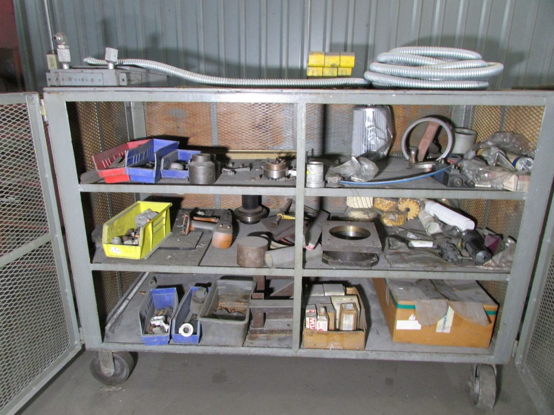 LOT - (8) ROLLING STORAGE CABINETS, W/ ASSORTED SHOP SUPPLIES AND CONTENTS, TO INCLUDE: LIFTING - Image 7 of 12