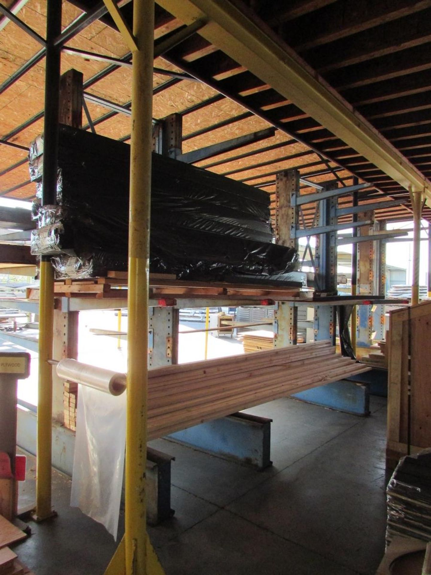 LOT - (3) SECTIONS OF DOUBLE SIDED ADJUSTABLE CANTILEVER RACKING, (6) 144" X 112" UPRIGHTS, 44" - Image 5 of 5