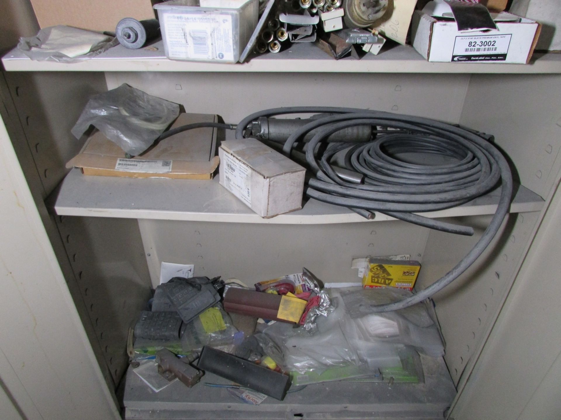 LOT - (3) 2-DOOR CABINETS, W/ CONTENTS: ASSORTED PARTS, FUSES, HARDWARE, ETC. - Image 4 of 10