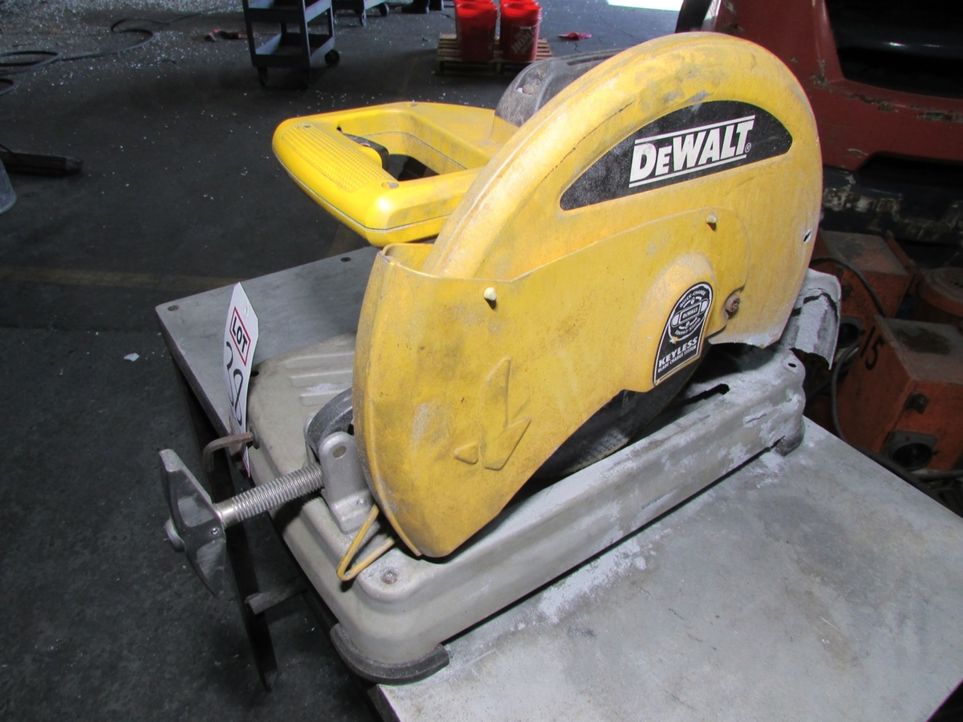 DEWALT 14" ABRASIVE CUT-OFF SAW, MODEL D28715, 4000 RPM 115V 1PH, S/N 049947 - Image 3 of 6