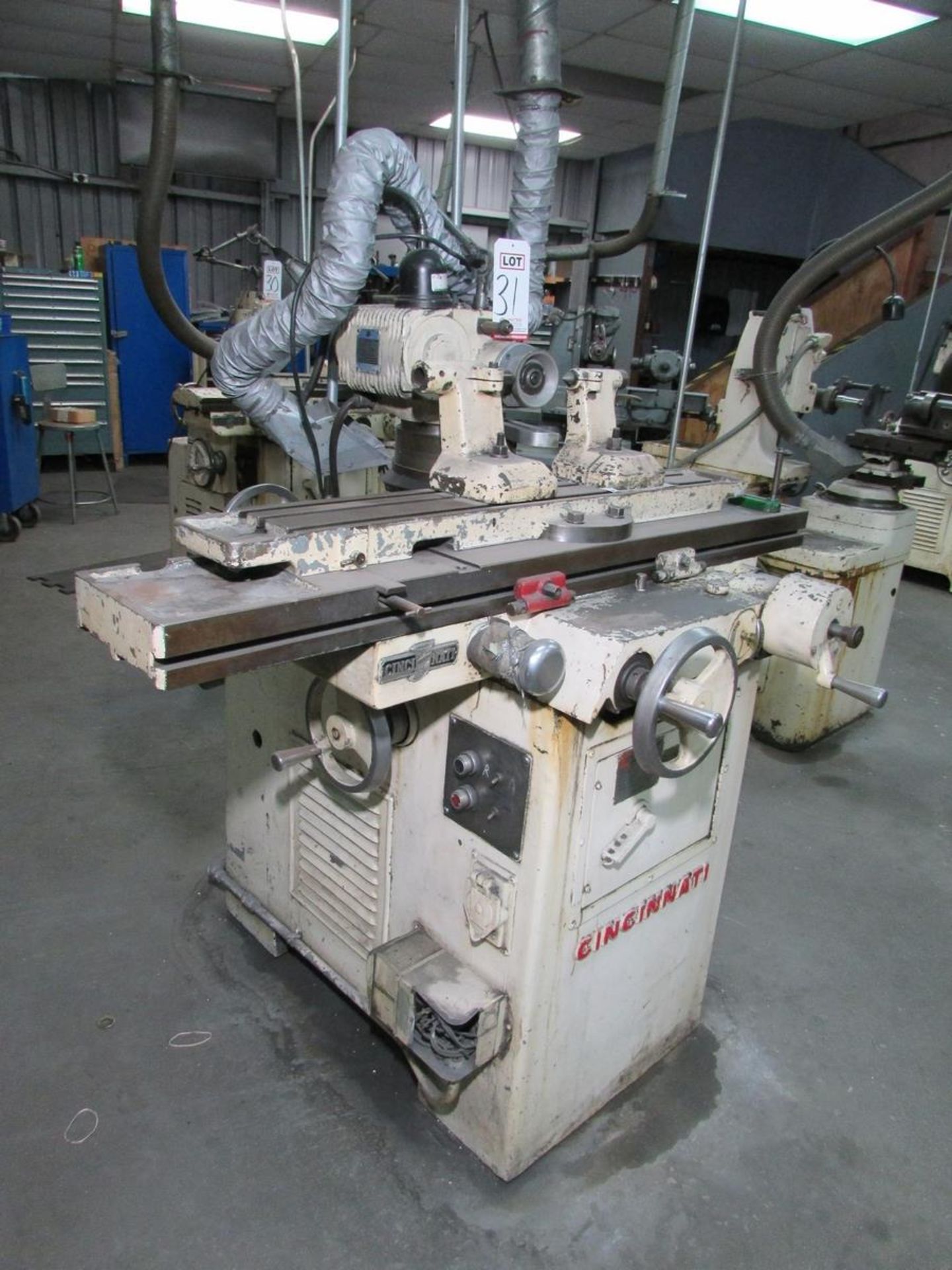 CINCINNATI UNIVERSAL CUTTER AND TOOL GRINDER, MODEL NO. 2, 36" X 6" T-SLOTTED TABLE, TAILSTOCK