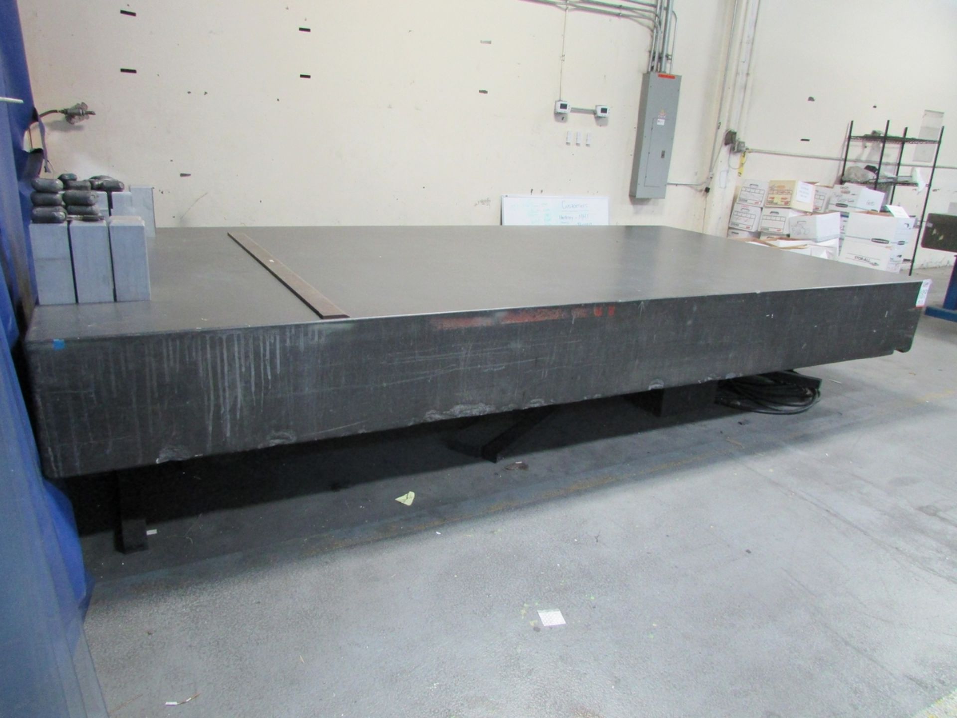 GRANITE SURFACE TABLE, 14' X 7' X 16-3/4", (DELAYED PICKUP UNTIL APRIL 30, 2023) - Image 5 of 5