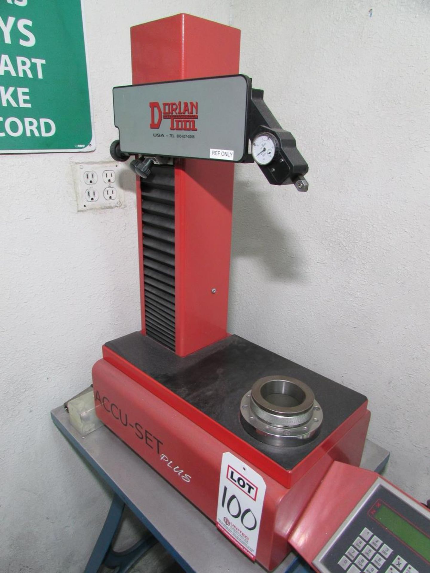 2013 DORIAN INTERNATIONAL TOOL 50 TAPER TOOL PRE-SETTER, MODEL ACCU-SET PLUS DT384.3, DRO, 110V, S/N - Image 3 of 9